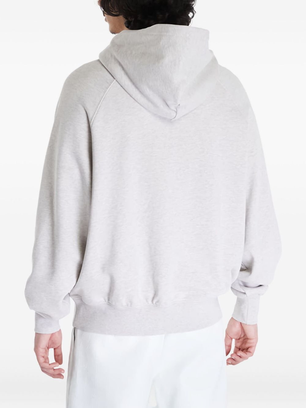 embroidered-logo hoodie - 4