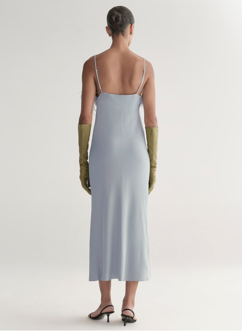 Odette Feather Trimmed Midi Dress 6