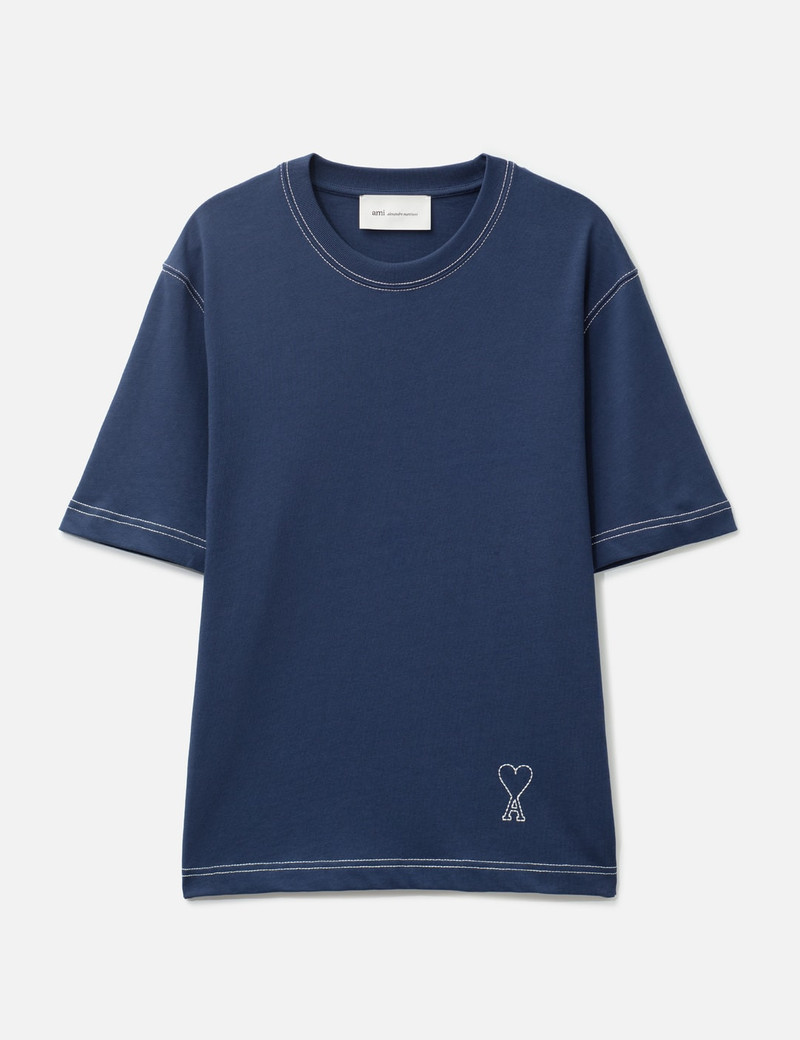COTTON TOPSTITCHING AMI DE COEUR T-SHIRT 1