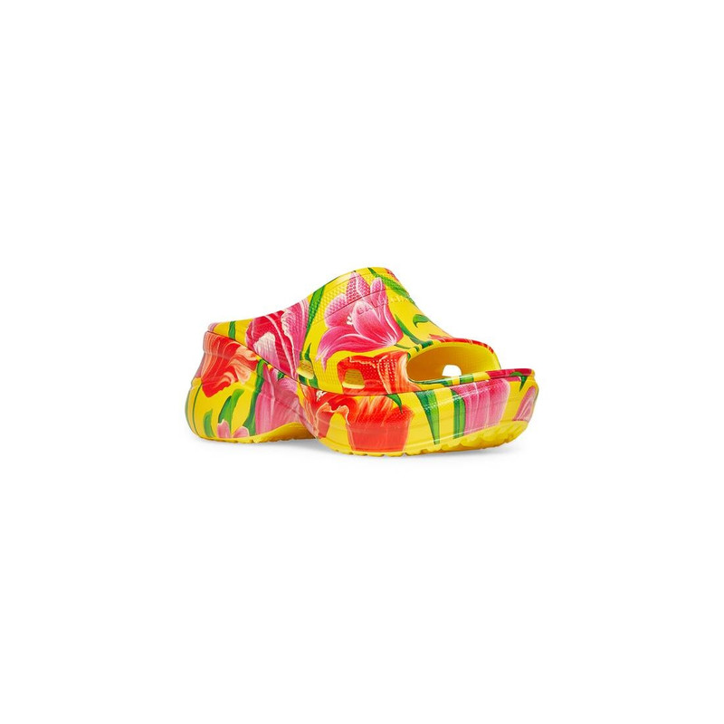 BALENCIAGA Women's Pool Crocs™ Slide Sandal Tulip in Multicolored outlook