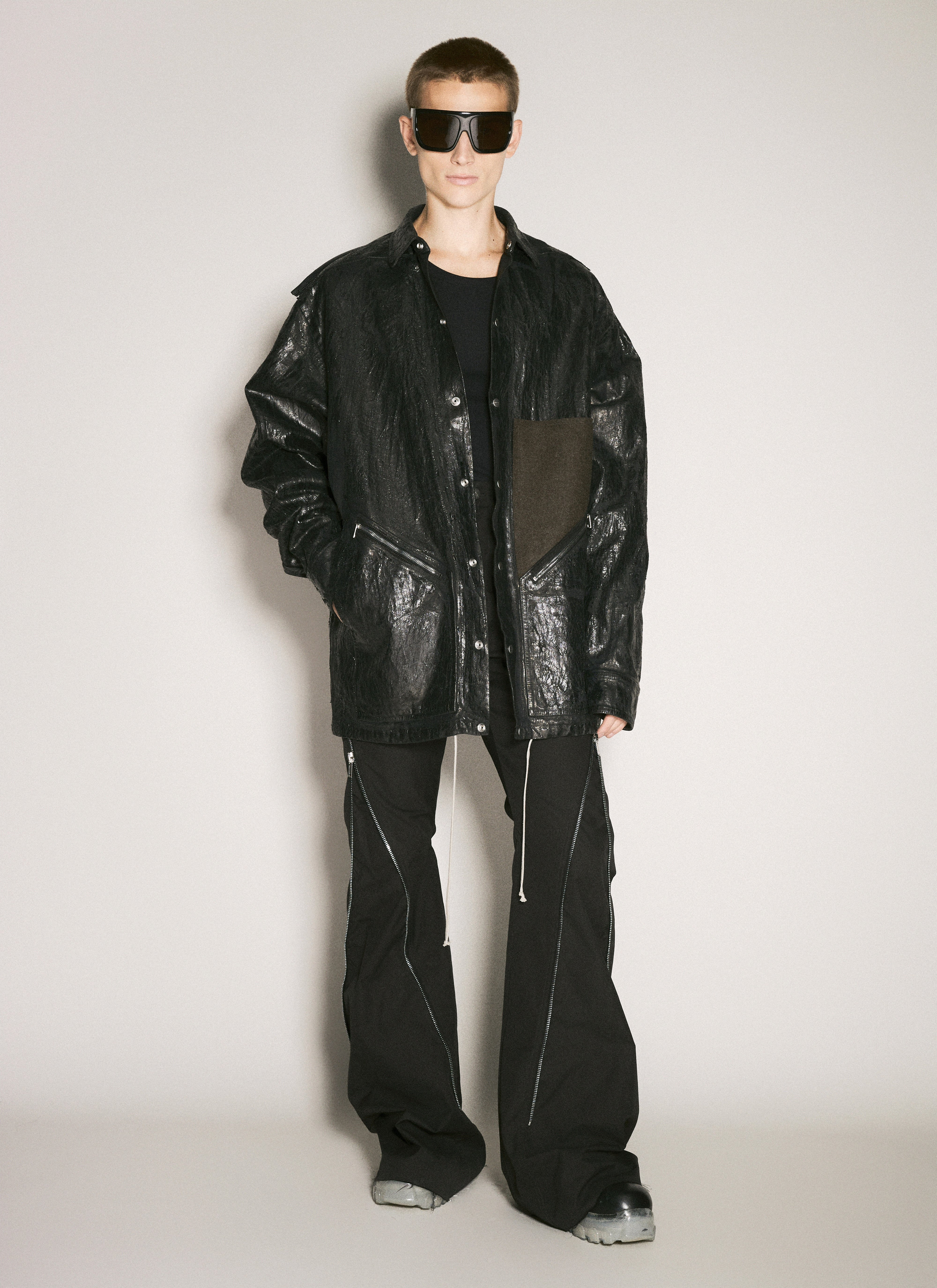 Rick Owens Men Distressed Denim Jacket - 2