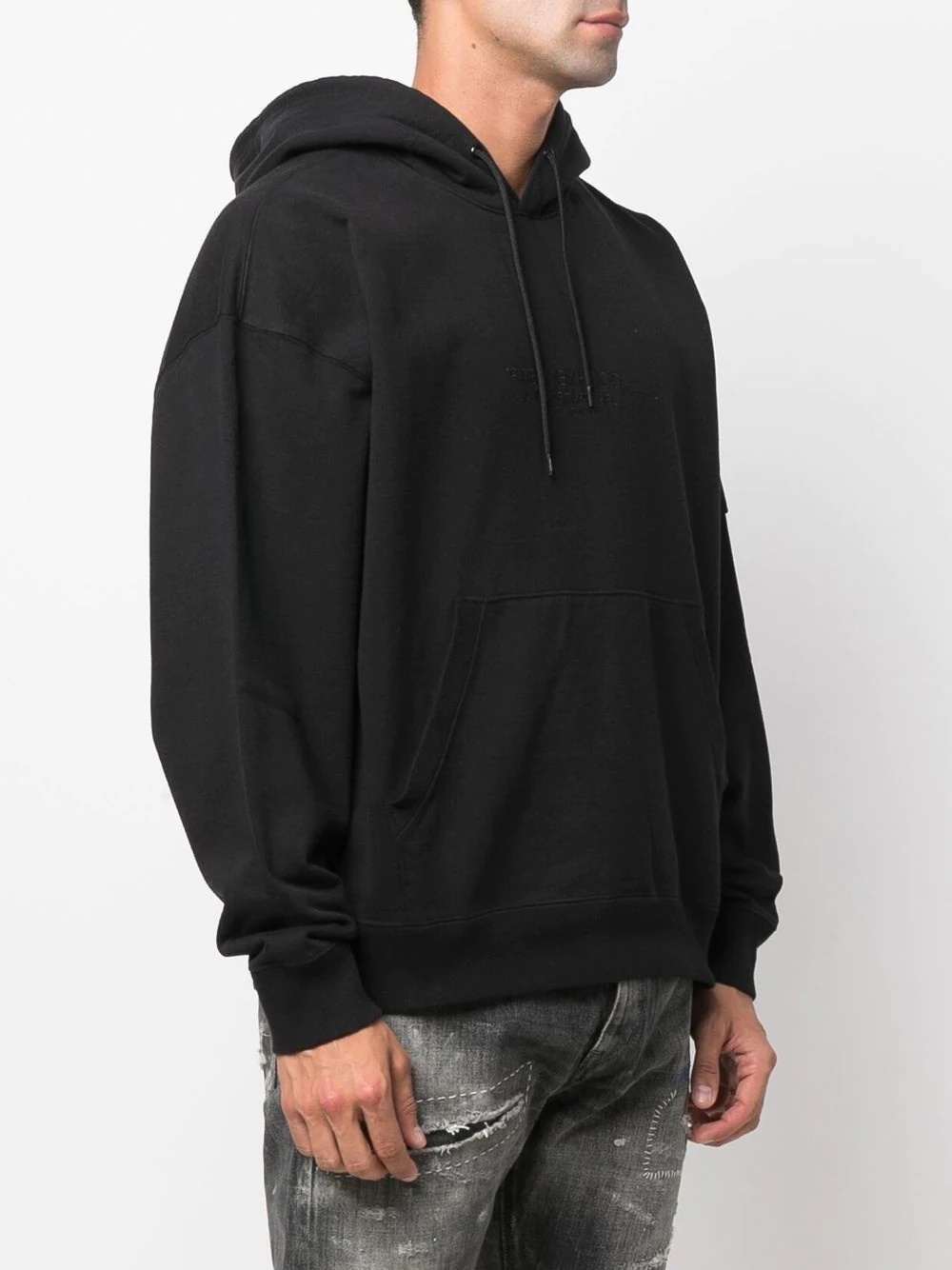 logo-embroidered hoodie - 3