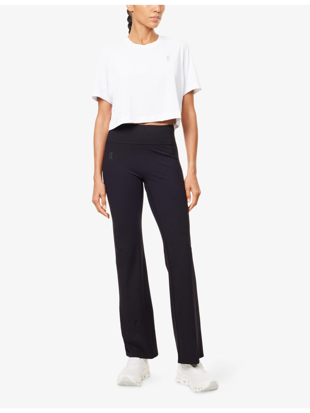 Traint Cropped Logo-Print Woven Top - 2