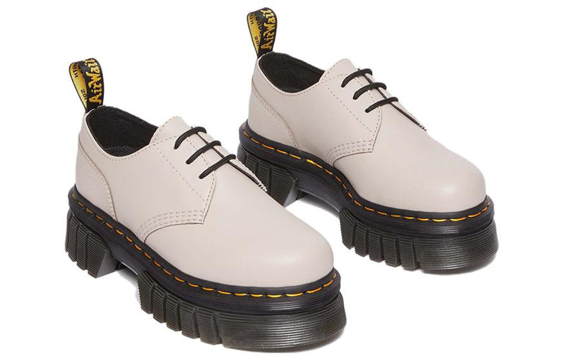 Dr. Martens (WMNS) Dr. Martens Audrick Nappa Lux Leather Platform 'Vintage Taupe' 27147348 outlook