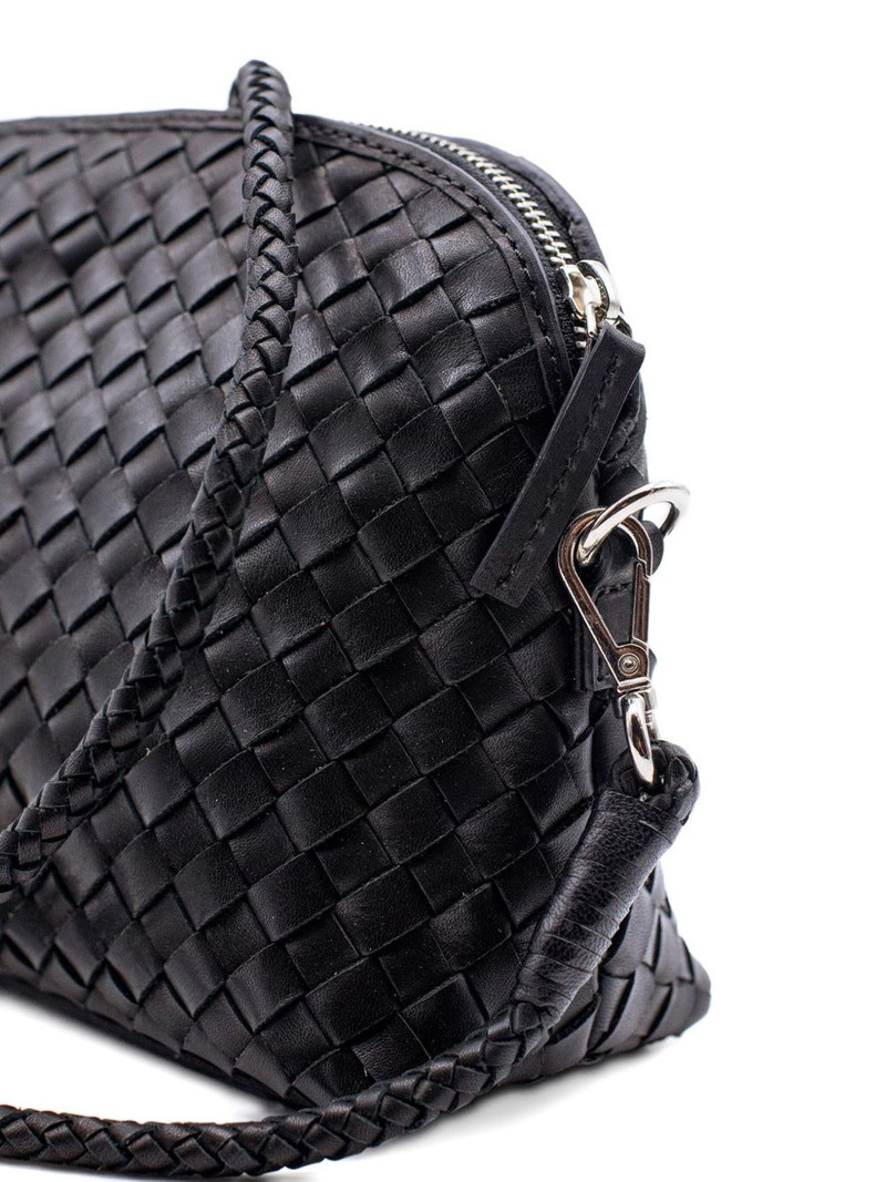 DRAGON DIFFUSION Fellini woven-leather cross body bag outlook