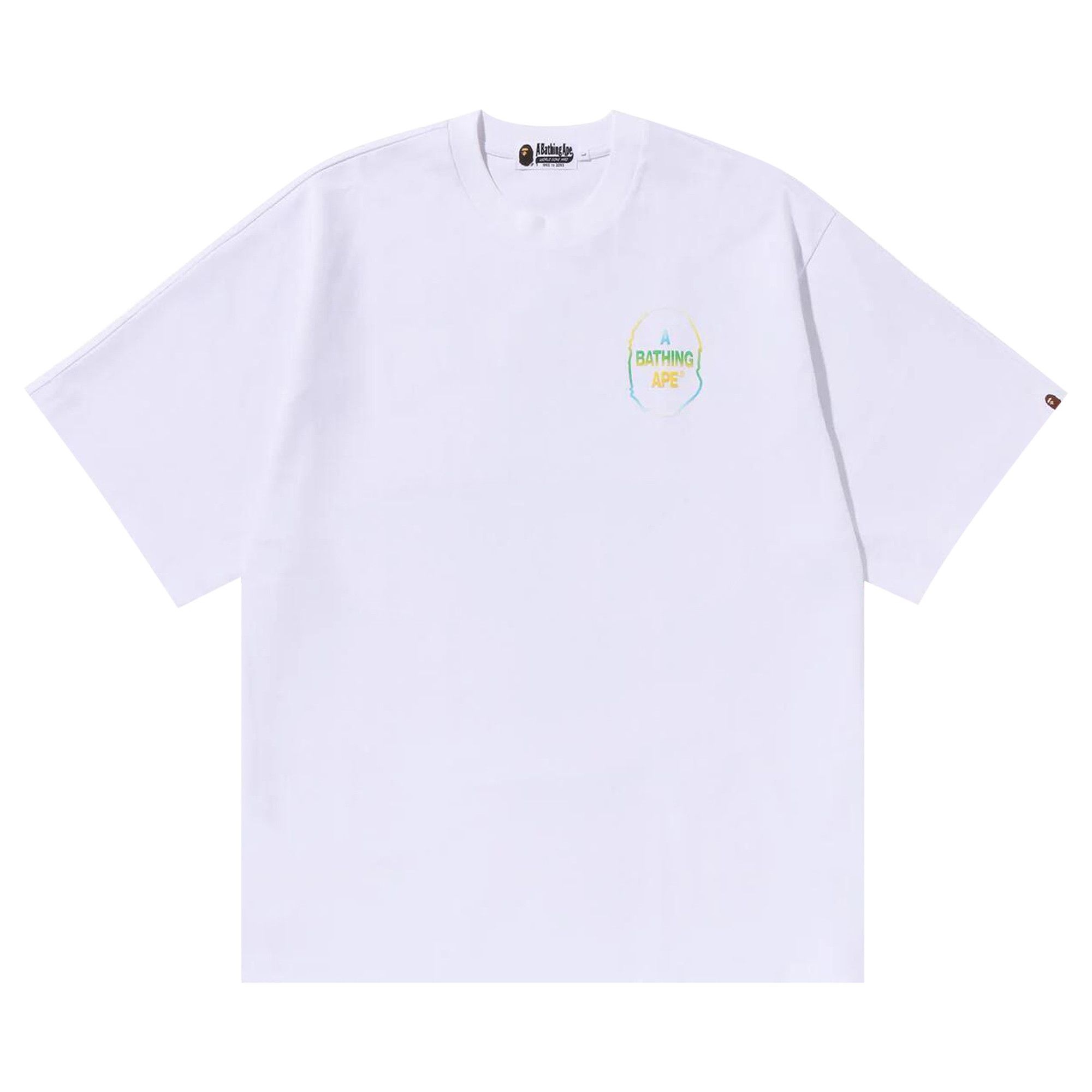 BAPE Gradient T-Block Oversized Tee 'White' - 1