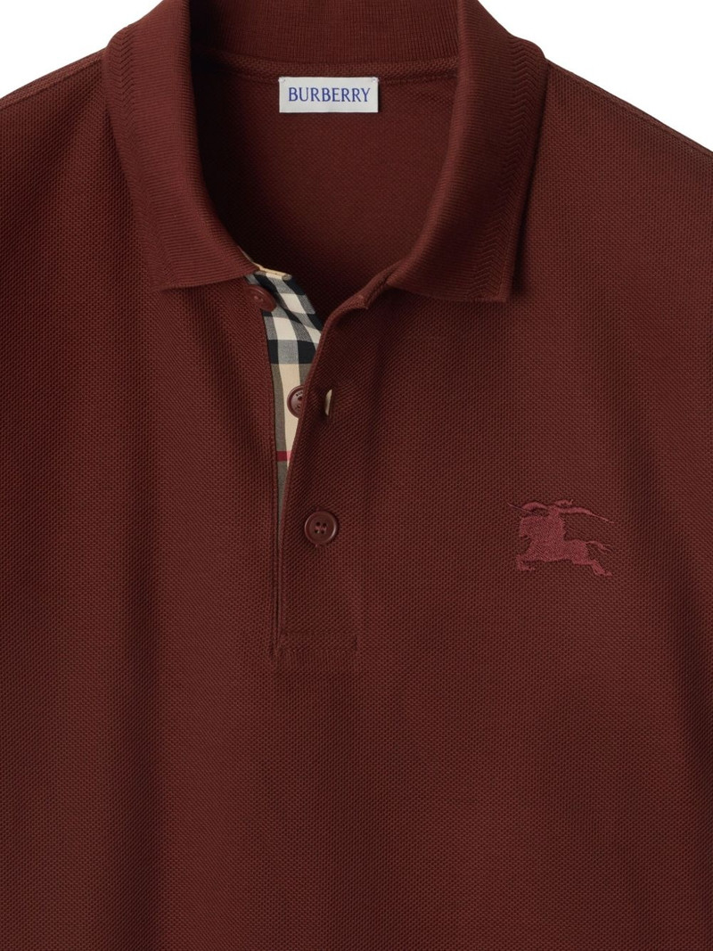 Burberry embroidered-logo polo shirt outlook
