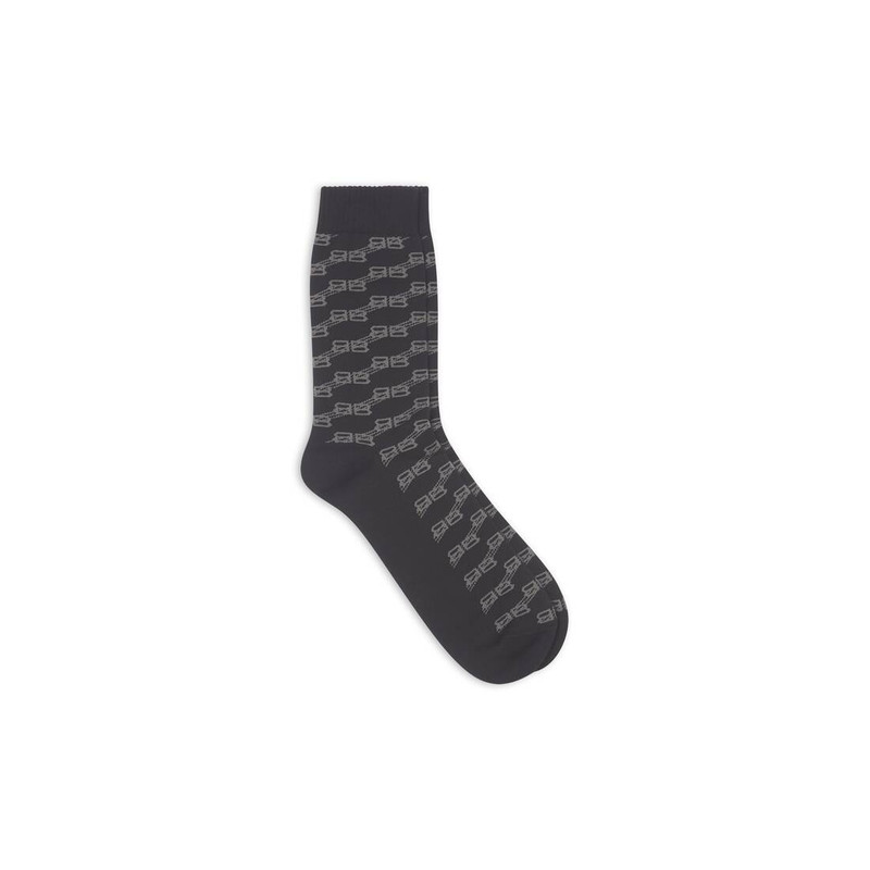 Men's Bb Monogram Socks in Black 1