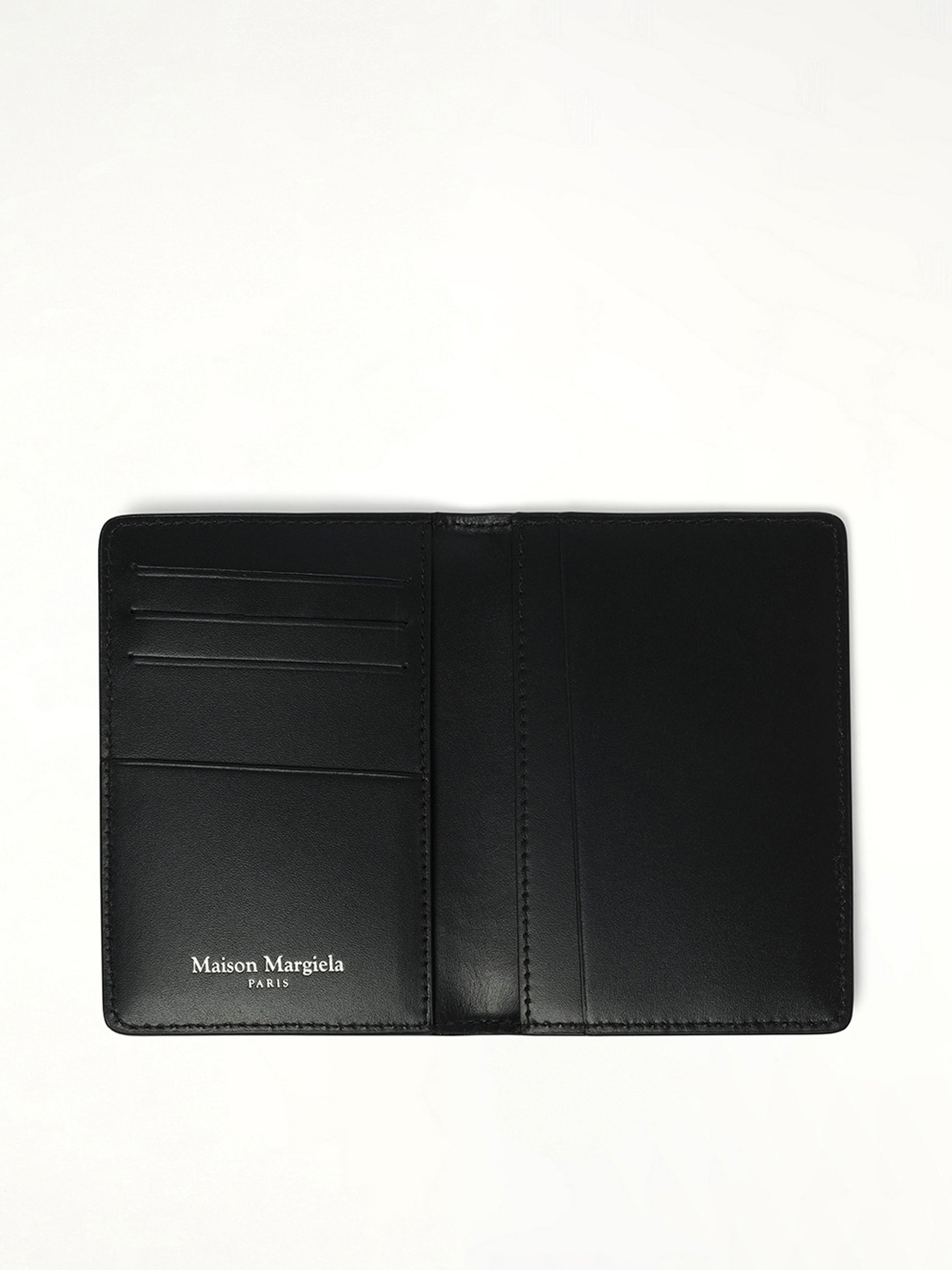 Logo Printed Card Holder in Black - 3
