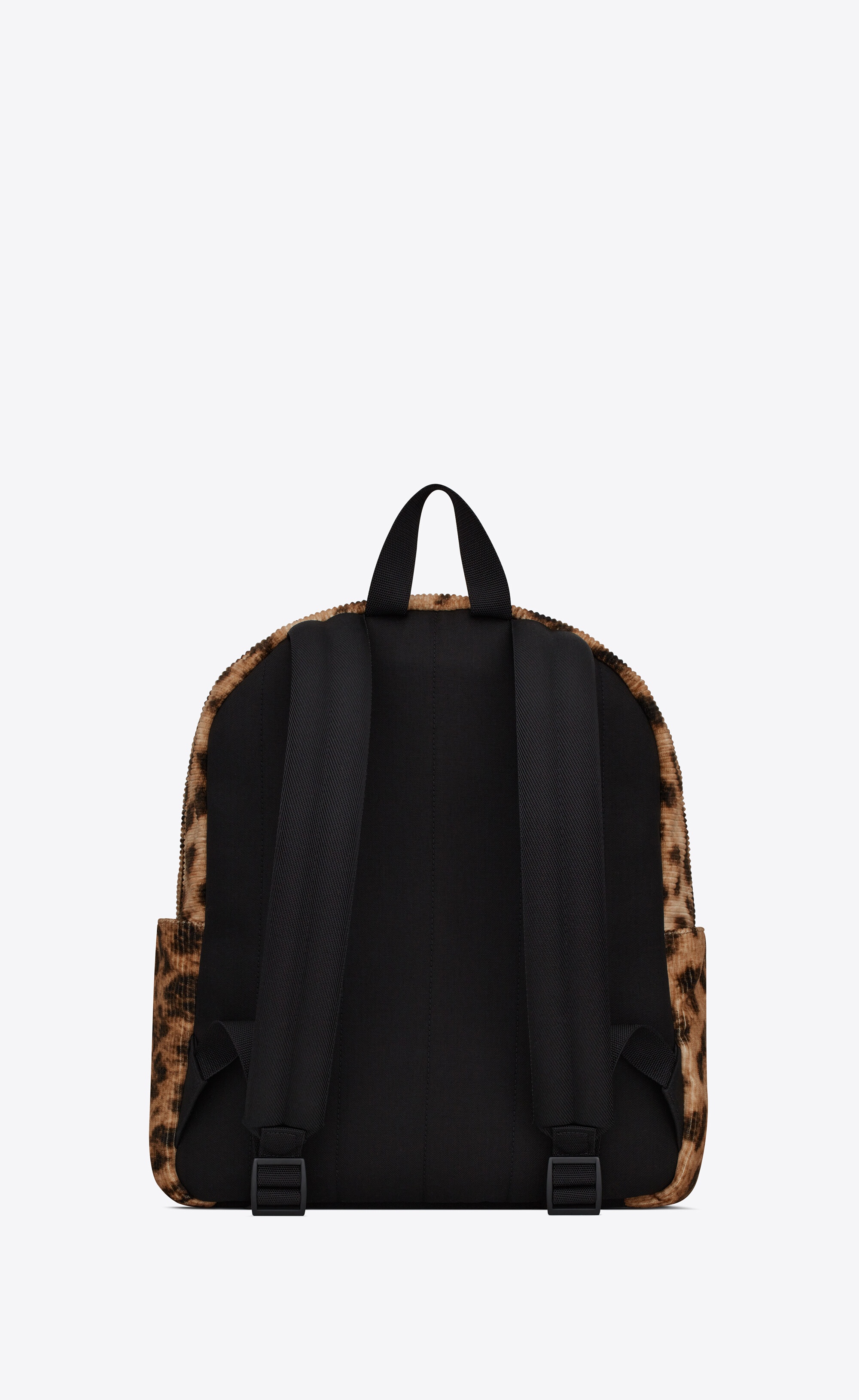 nuxx backpack in ribbed leopard print velvet - 2