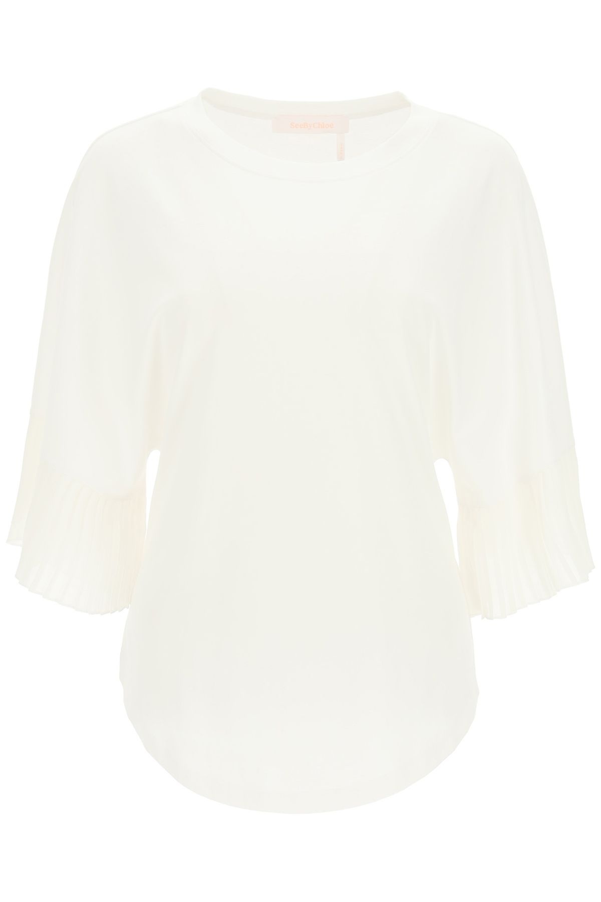 TOP WITH PLEATED SLEEVES - 1