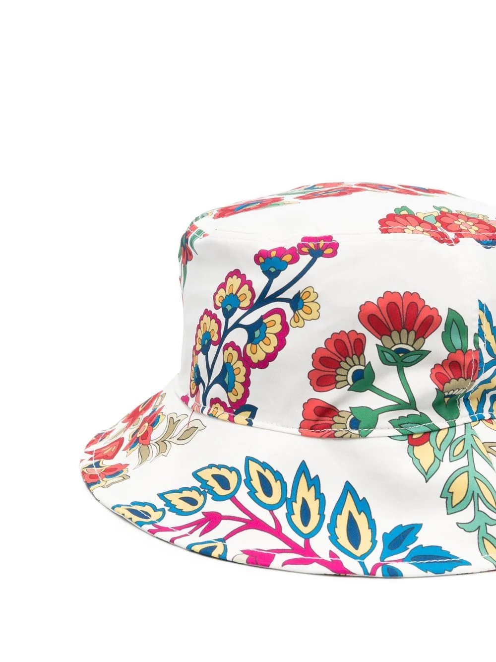 floral-print logo-plaque bucket hat - 2