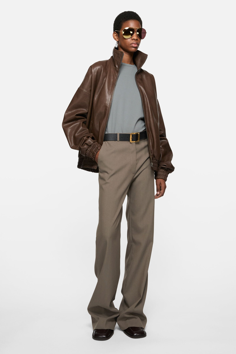 Acne Studios Tailored wool trousers - Khaki beige outlook