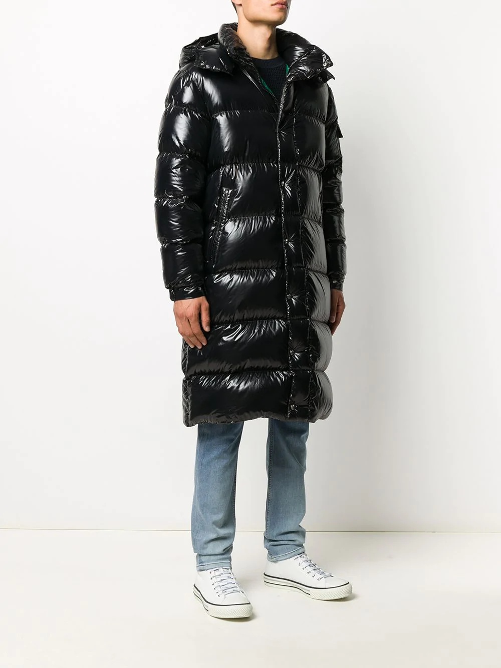 mid-length padded coat - 3