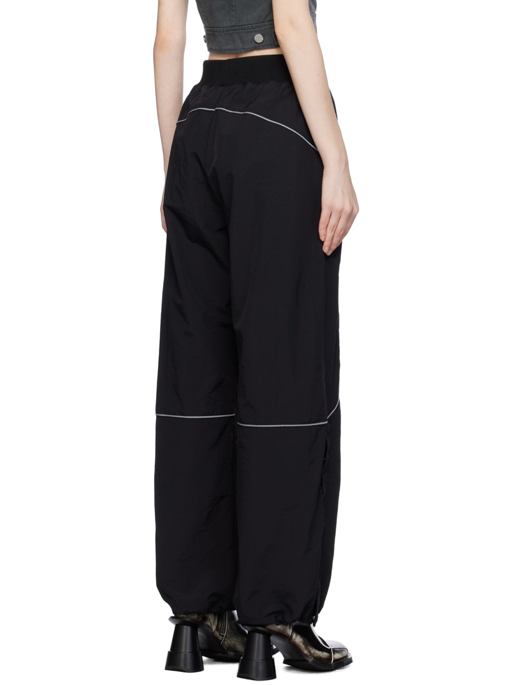 Black Track Trousers - 3