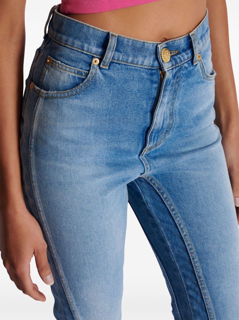 high-rise slim-cut jeans - 7