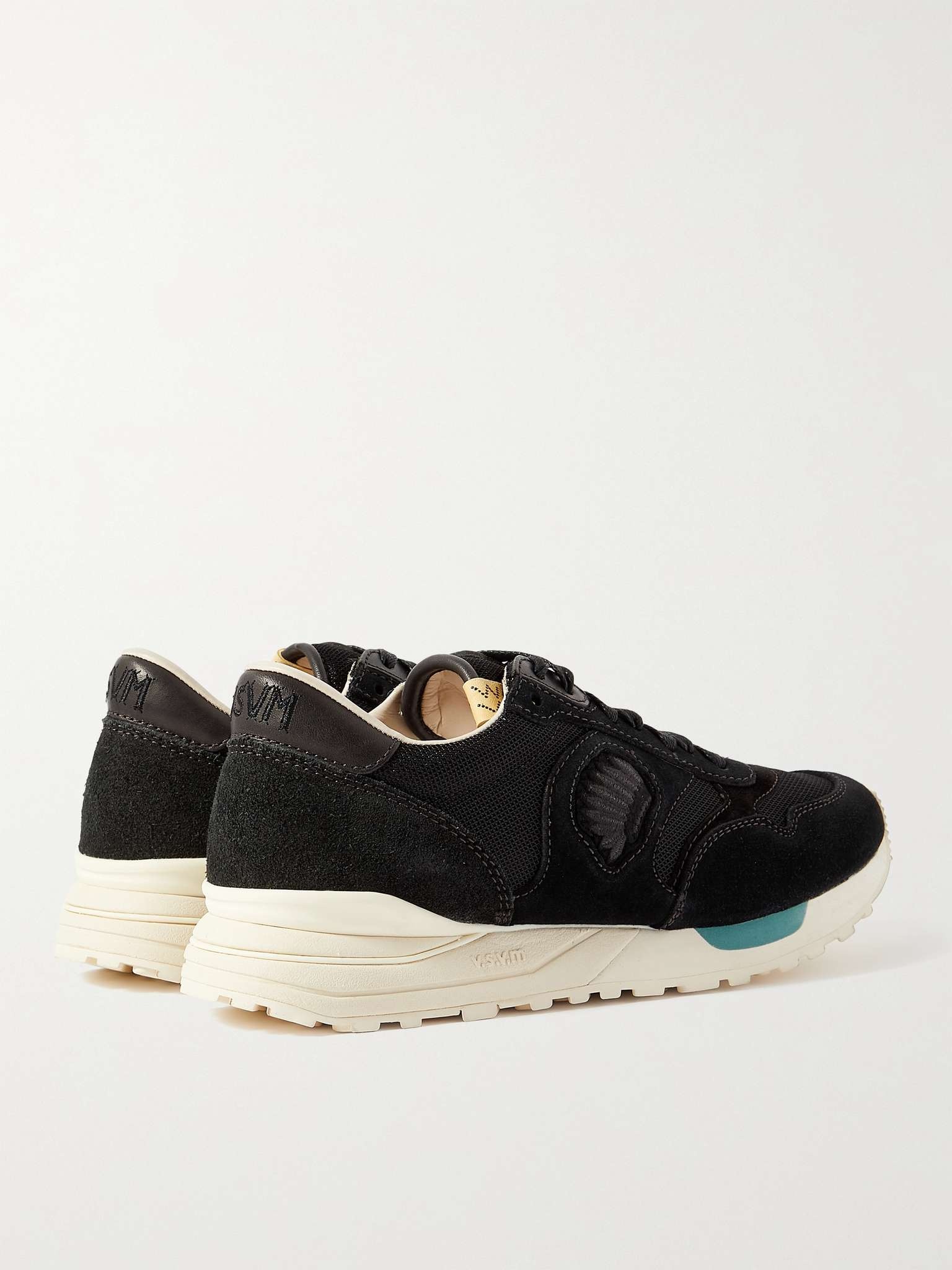 Roland Leather-Trimmed Suede and Mesh Sneakers - 5