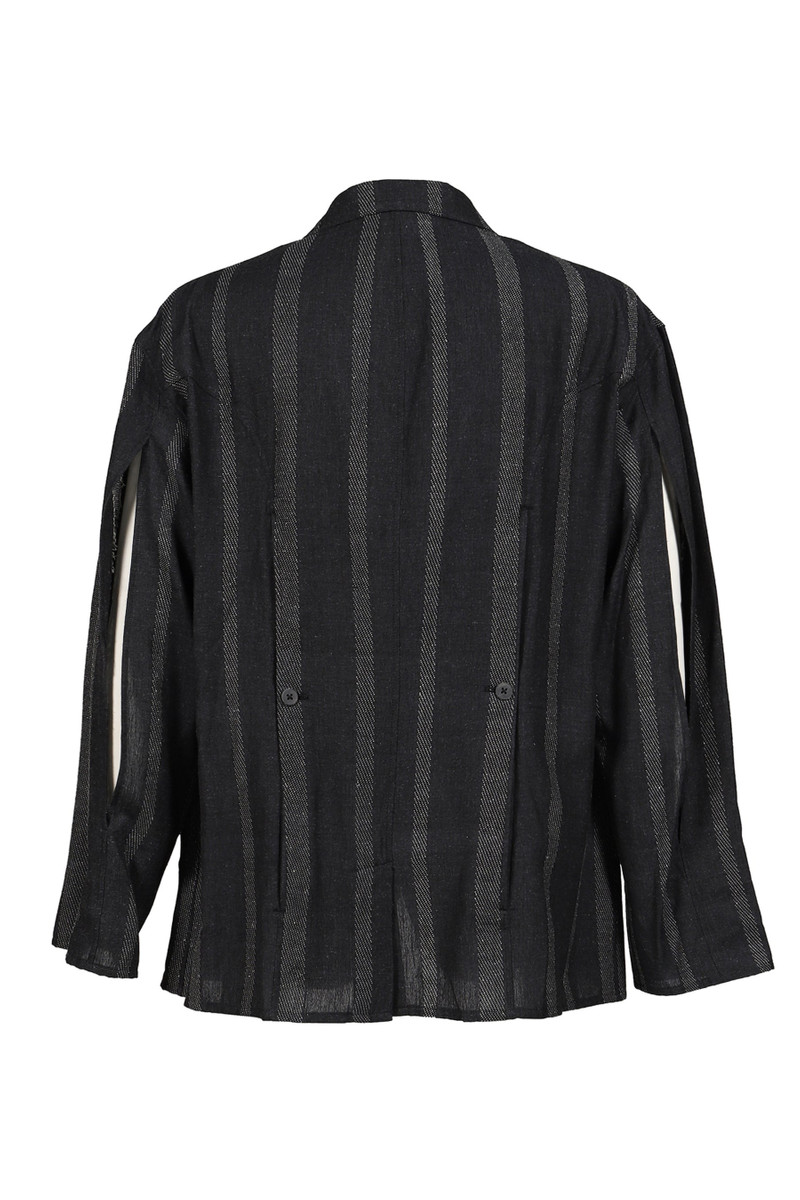 Yohji Yamamoto STRIPE JACKET / GRY outlook