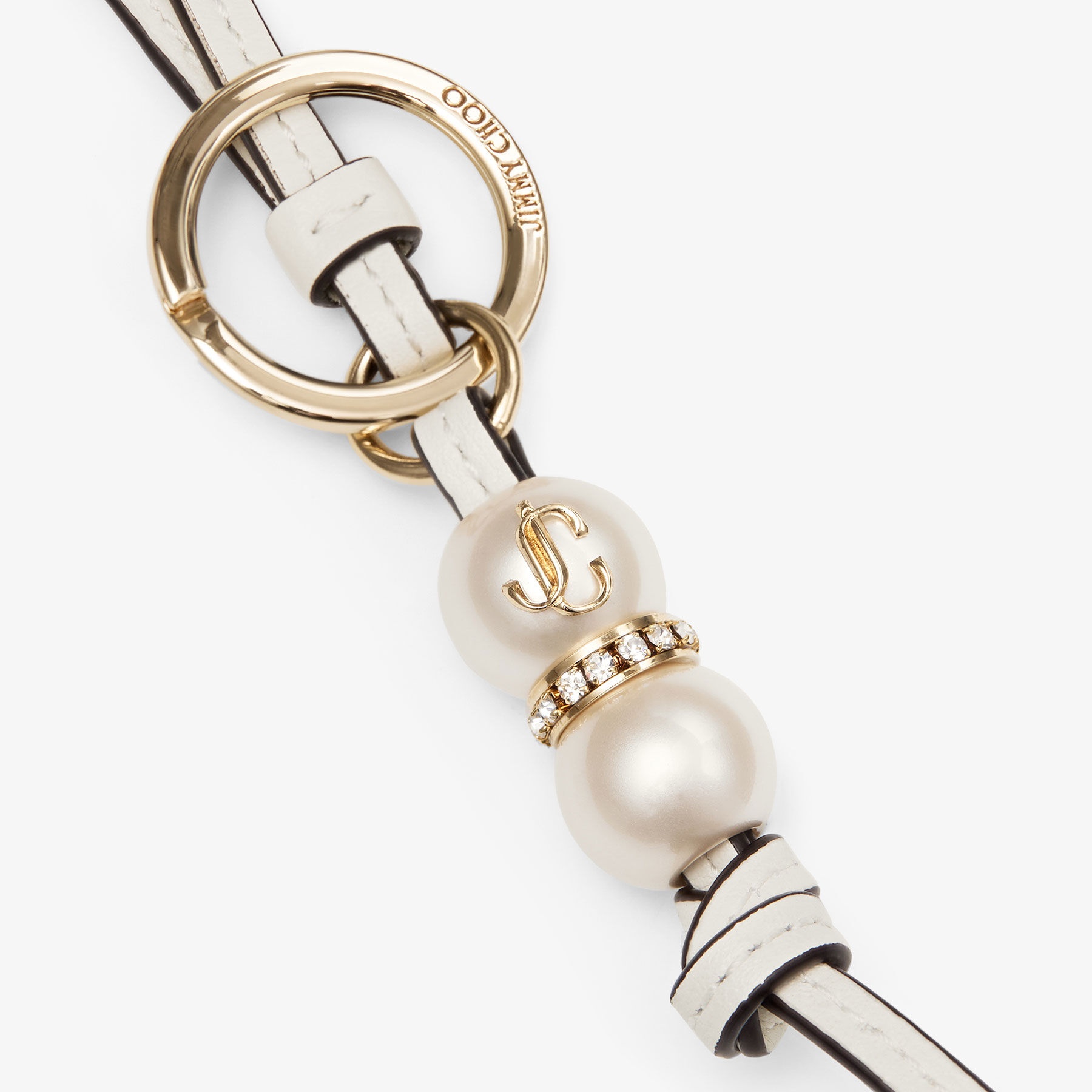 Spheres Charm
Latte Leather Pearl Bag Charm - 2