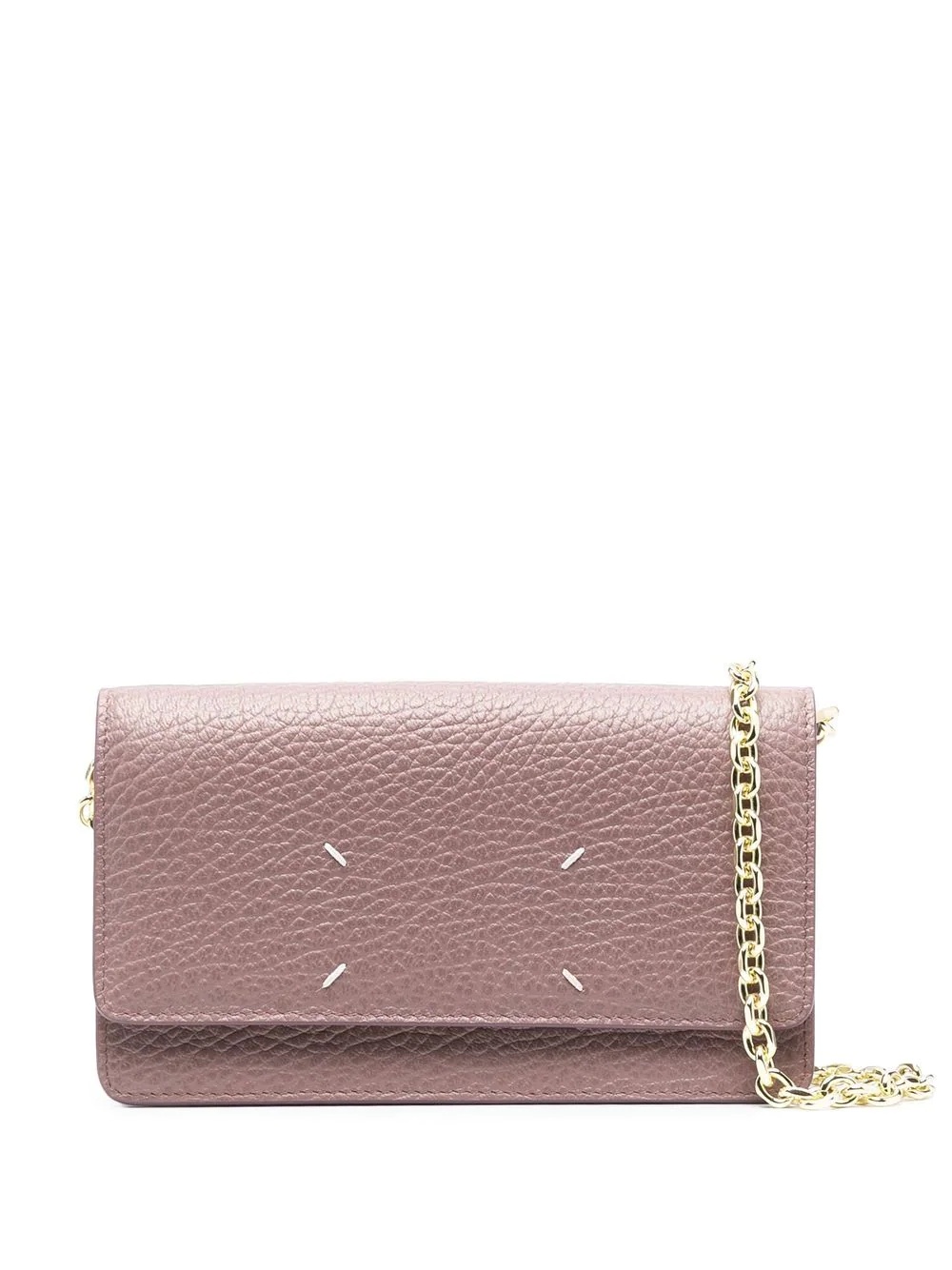 pebbled leather crossbody bag - 1