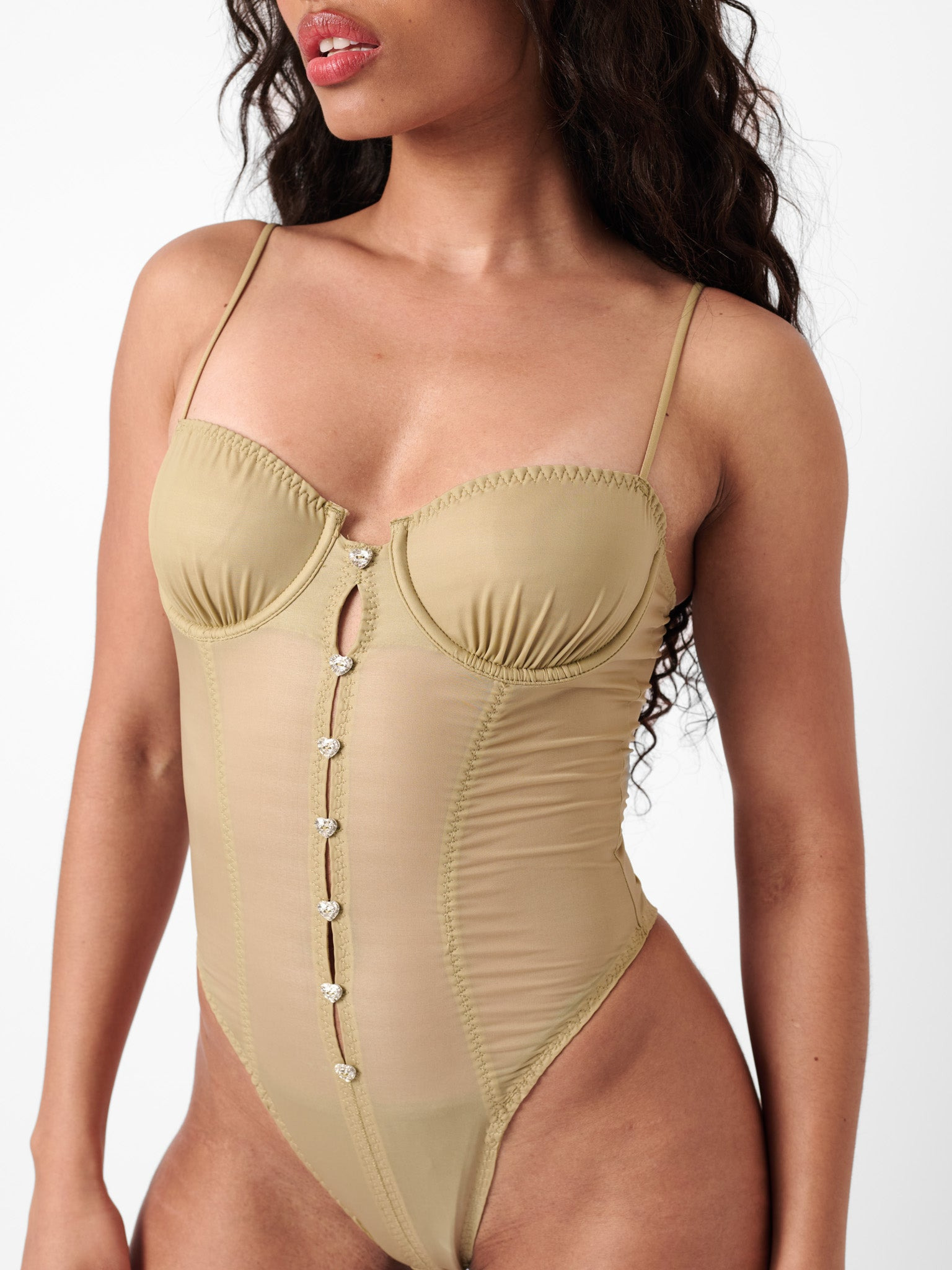 VIXXEN BODYSUIT TAUPE - 7