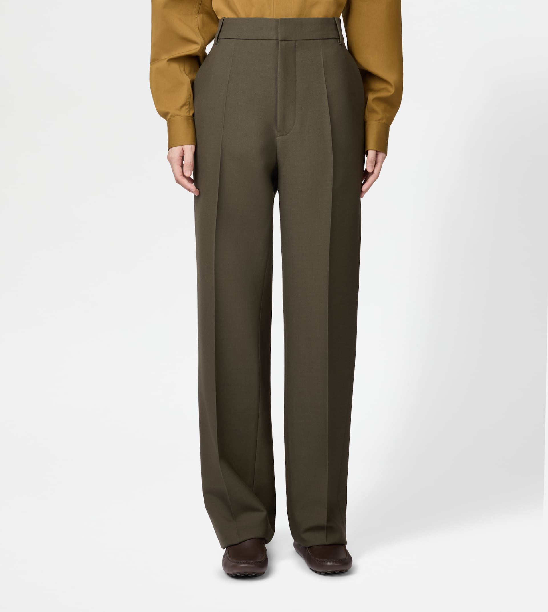 PANTS IN WOOL - GREEN - 3