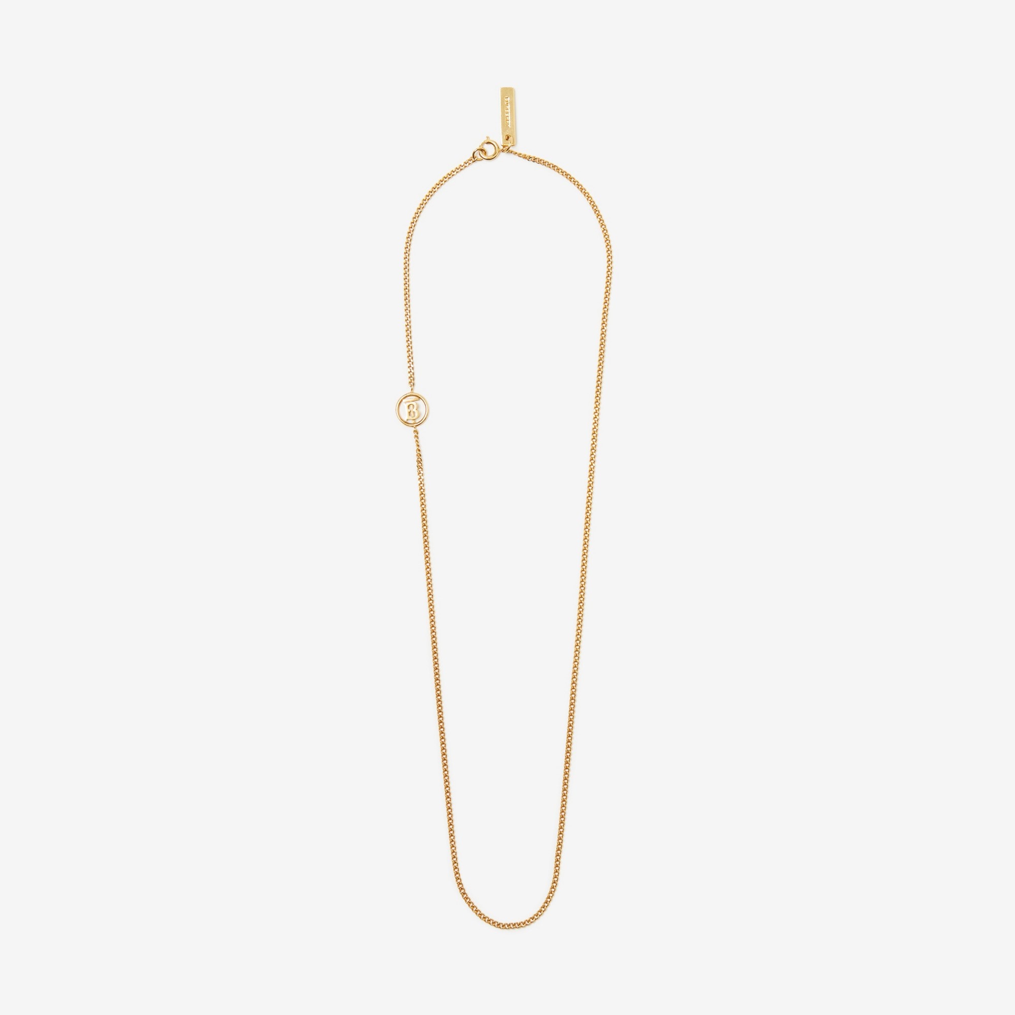 Monogram Motif Chain-link Necklace - 1
