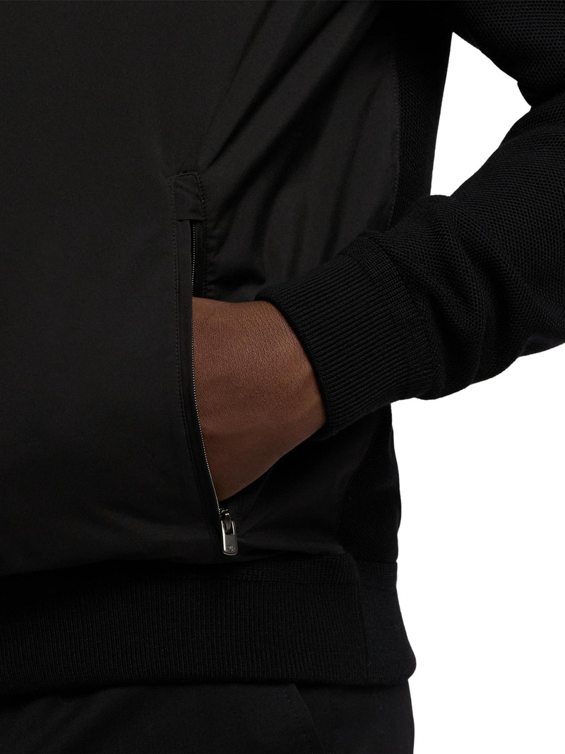 Men's Hybrid Knit Full-Zip Sweater - Classic Black 7