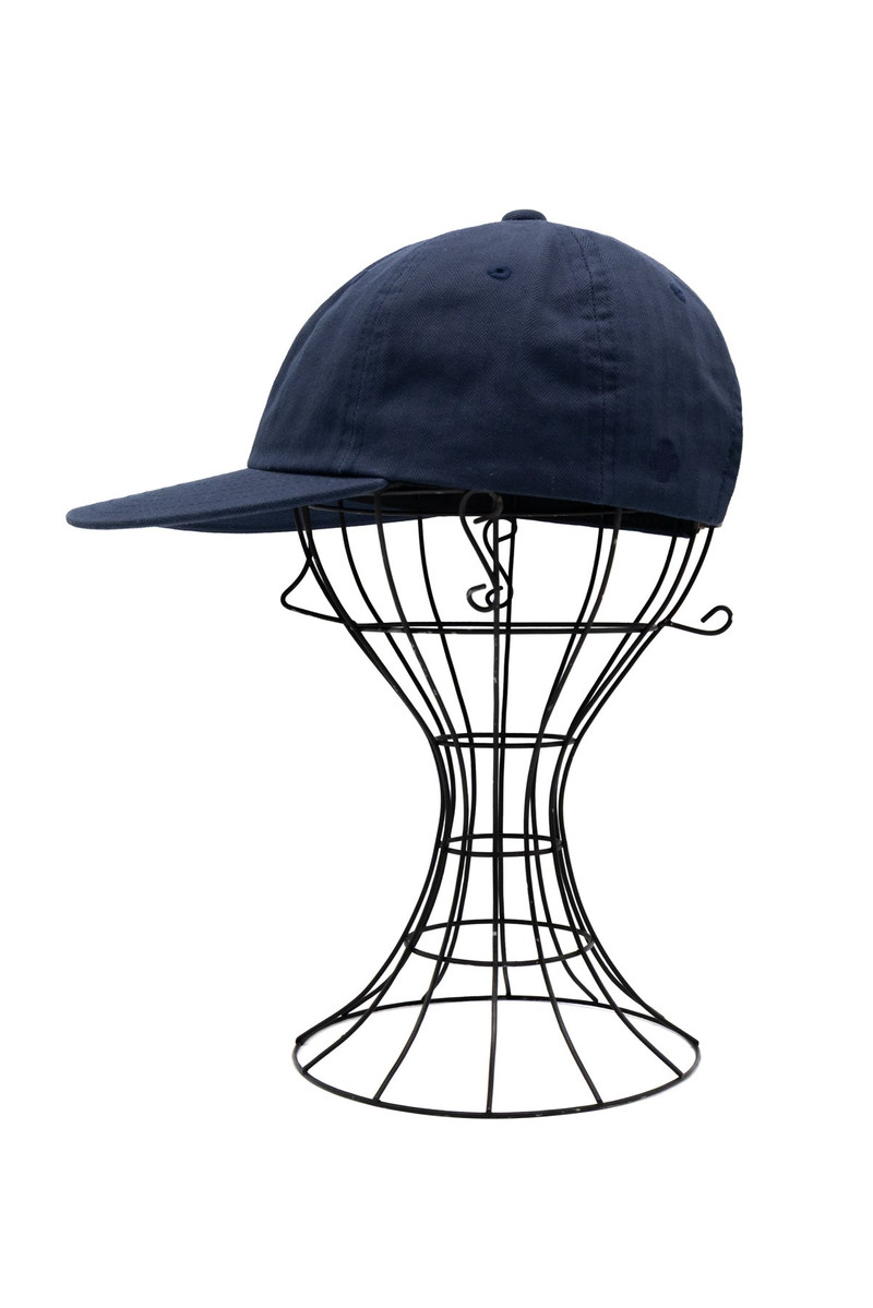 BEAMS PLUS 6 Panel Herringbone Cap - Navy outlook