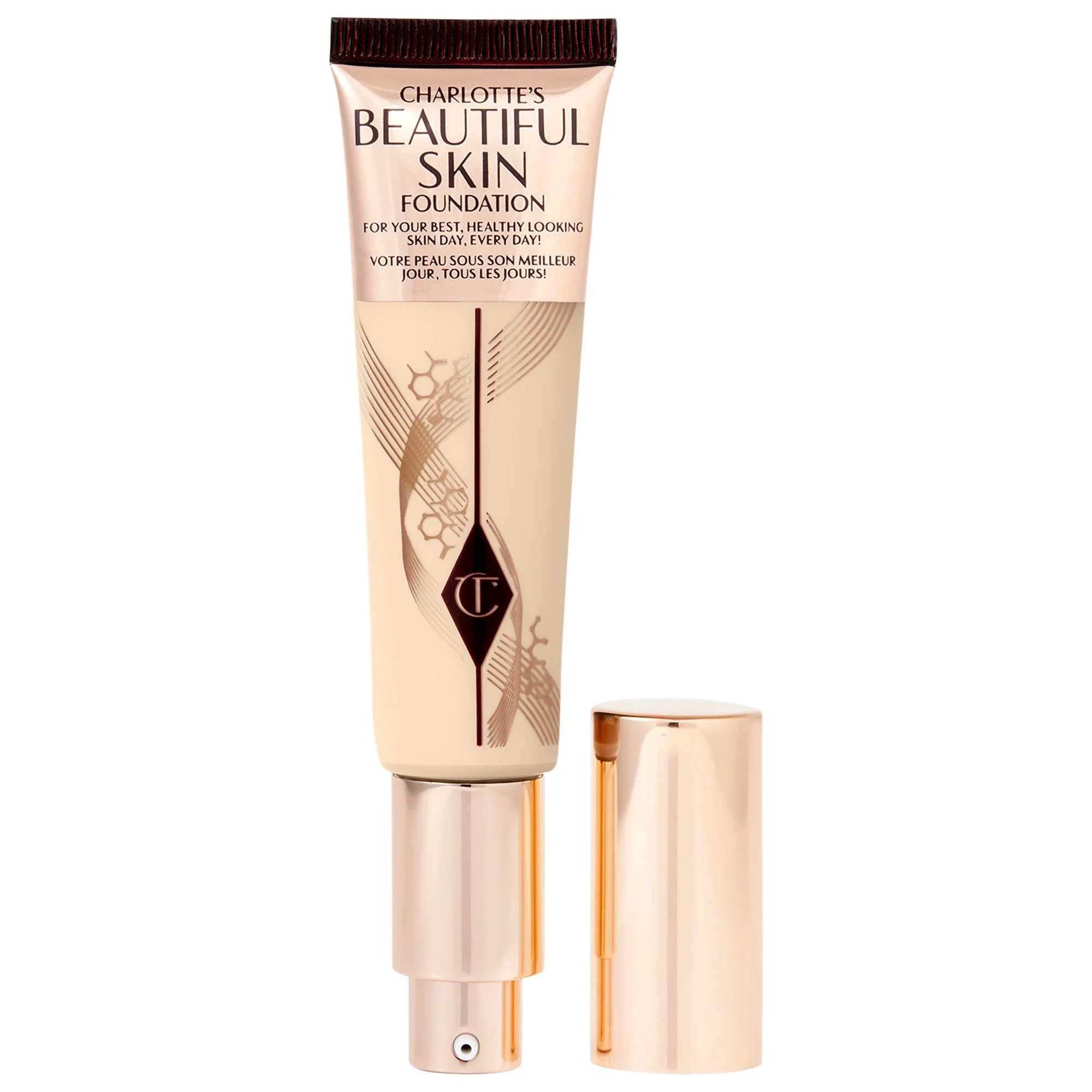 Beautiful Skin Medium Coverage Liquid Foundation with Hyaluronic Acid - 1