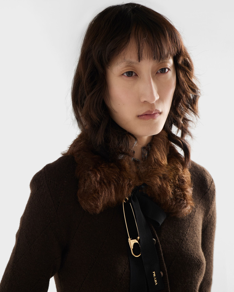 Prada Metal brooch outlook