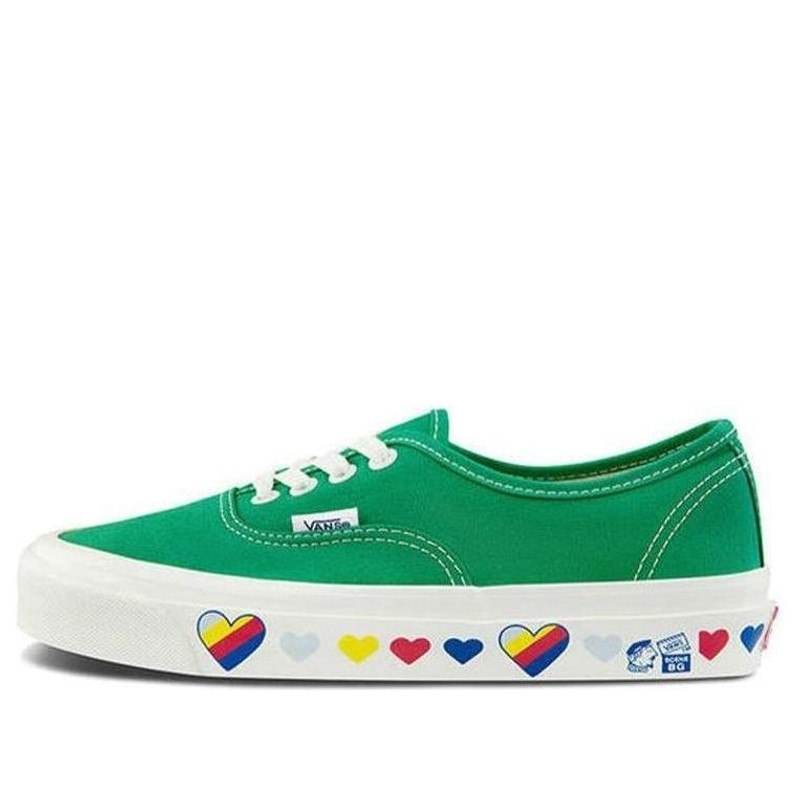 밴 Authentic 신발 녹색 VN0A54F241I - 1