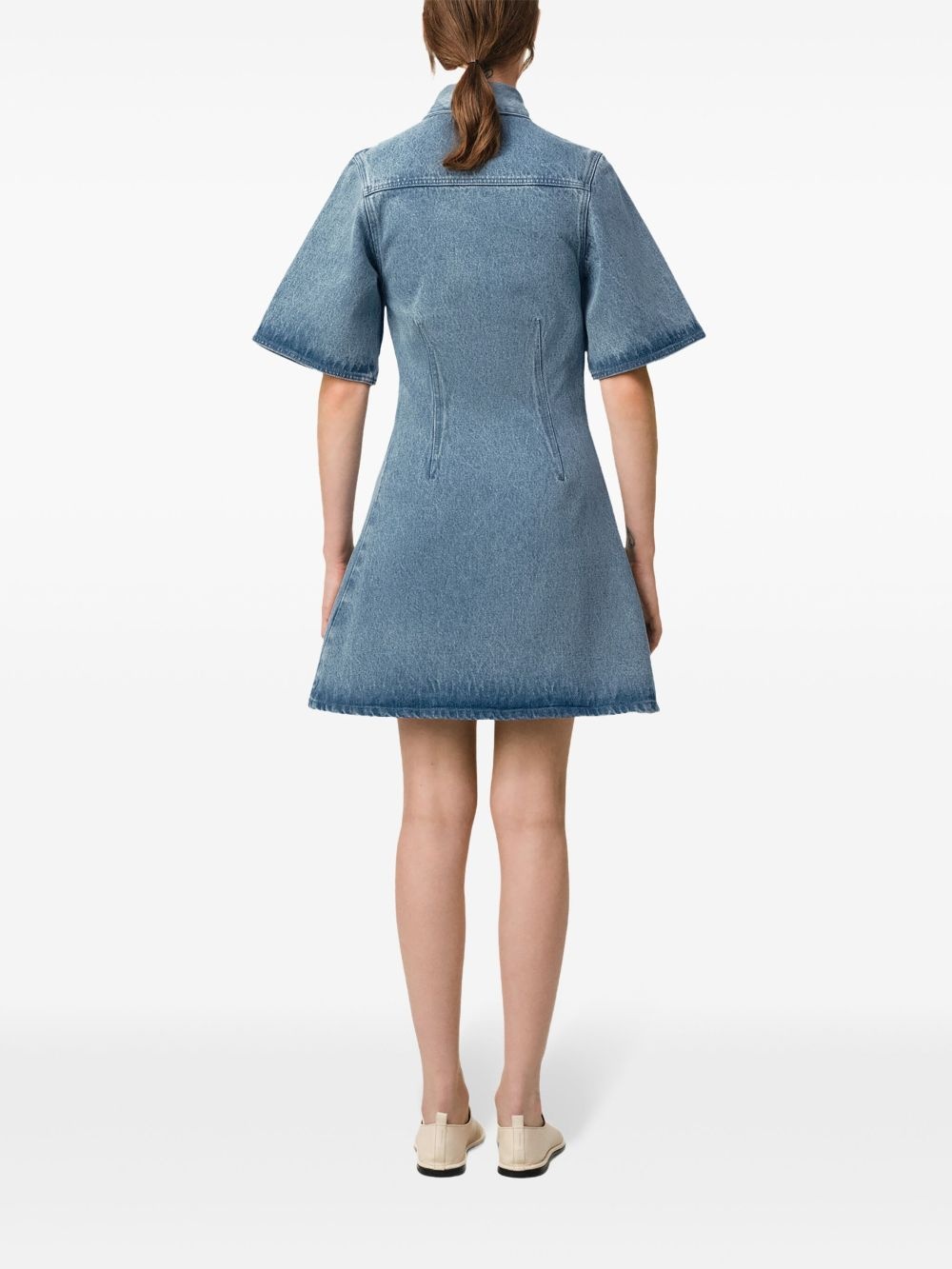 denim shirtdress - 4