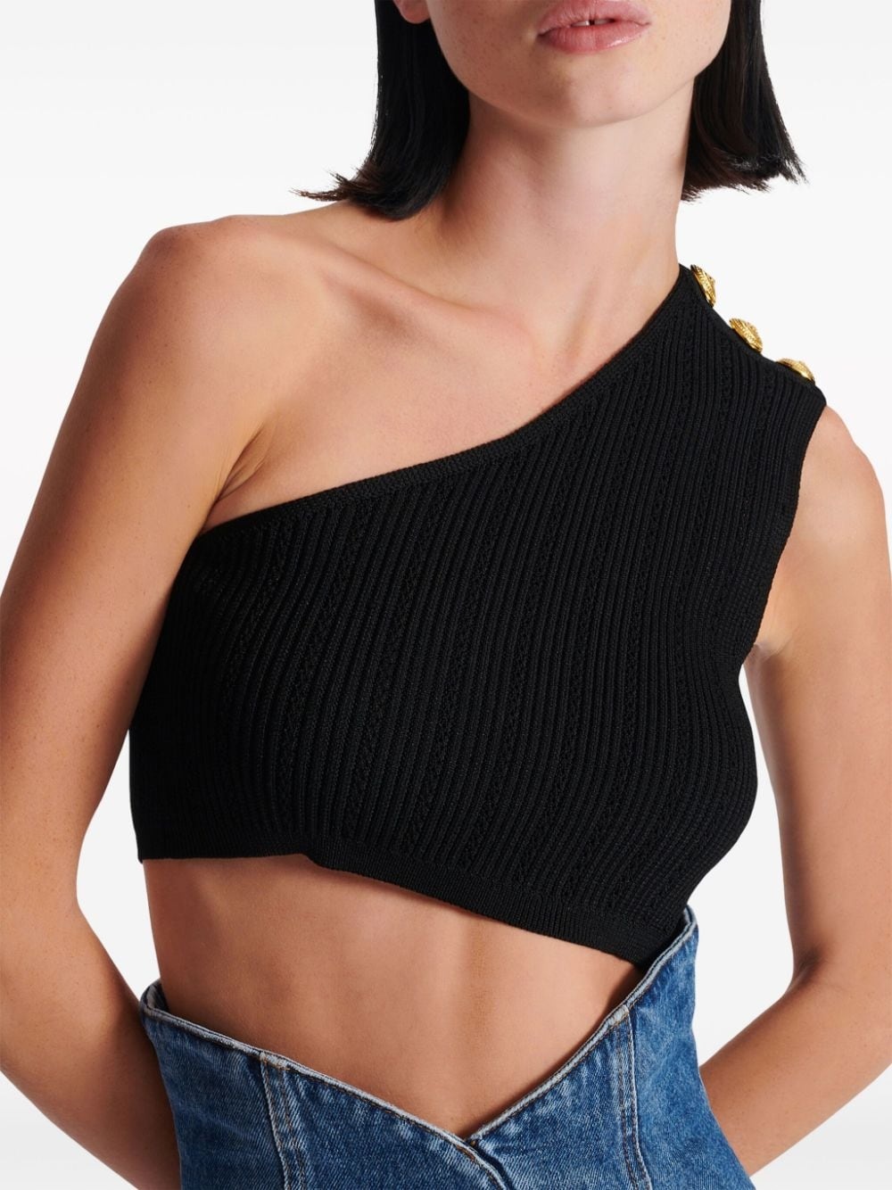 asymmetric knit top - 6