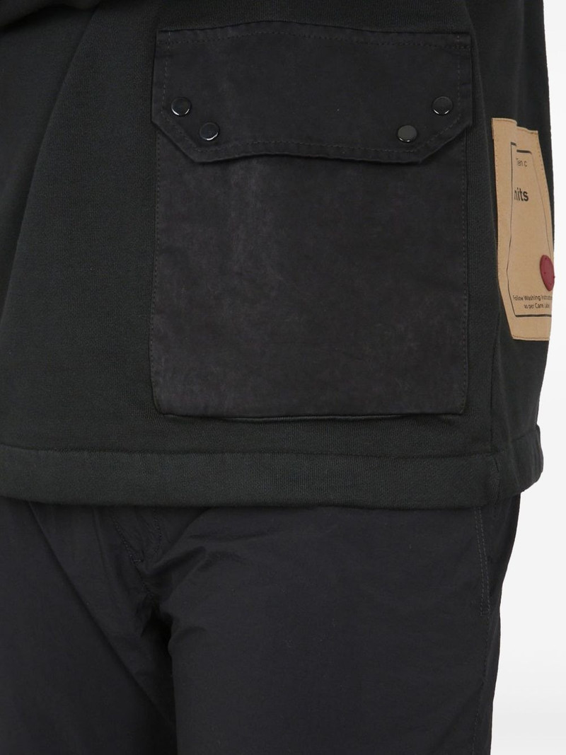 pocket-detail crew-neck sweatshirt 4