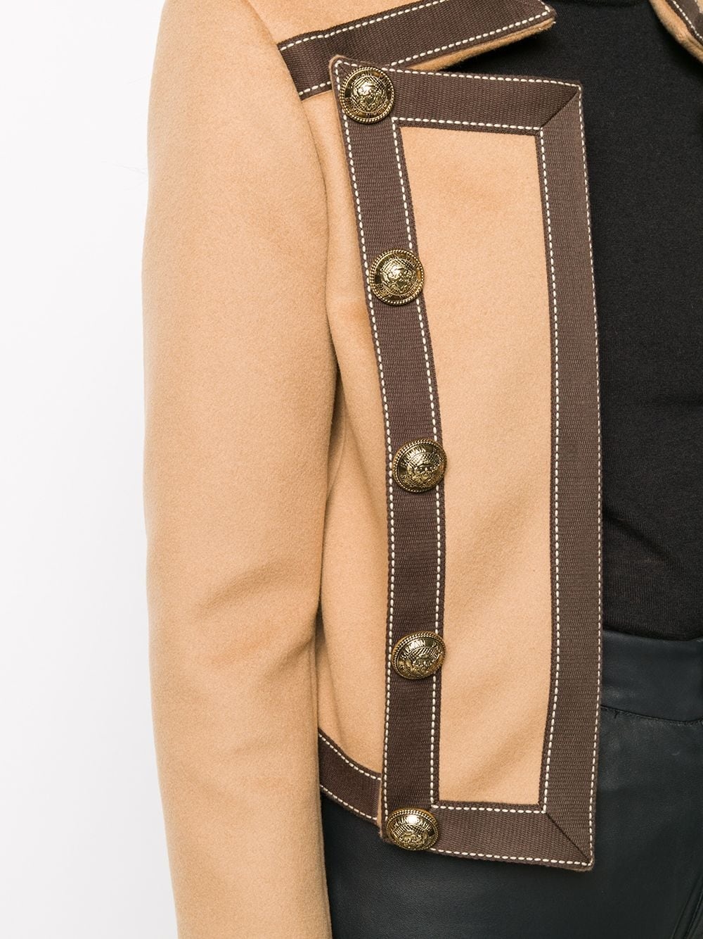 button-detail Spencer jacket - 5