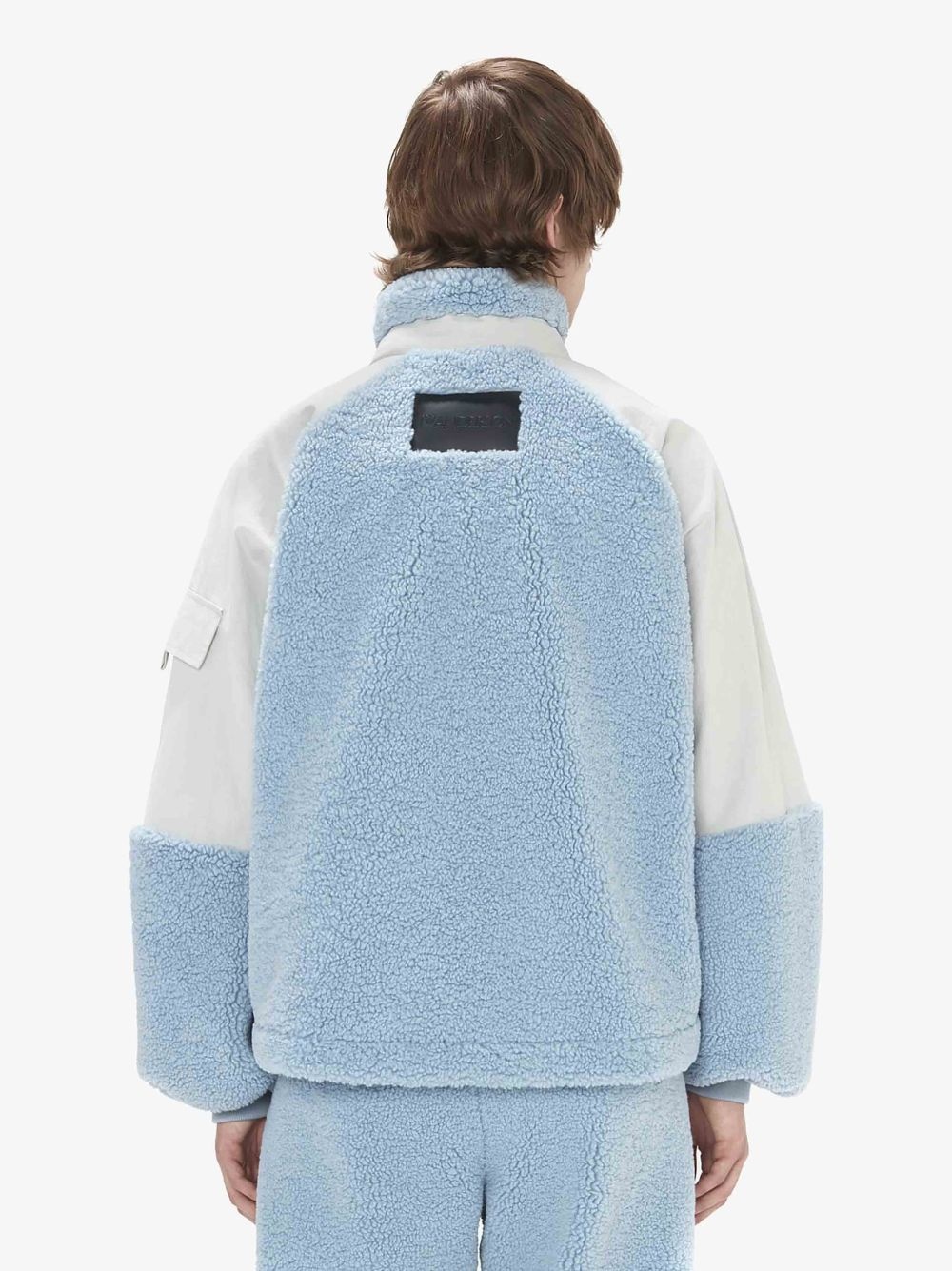 COLOUR BLOCK FLEECE TRACK TOP - 3
