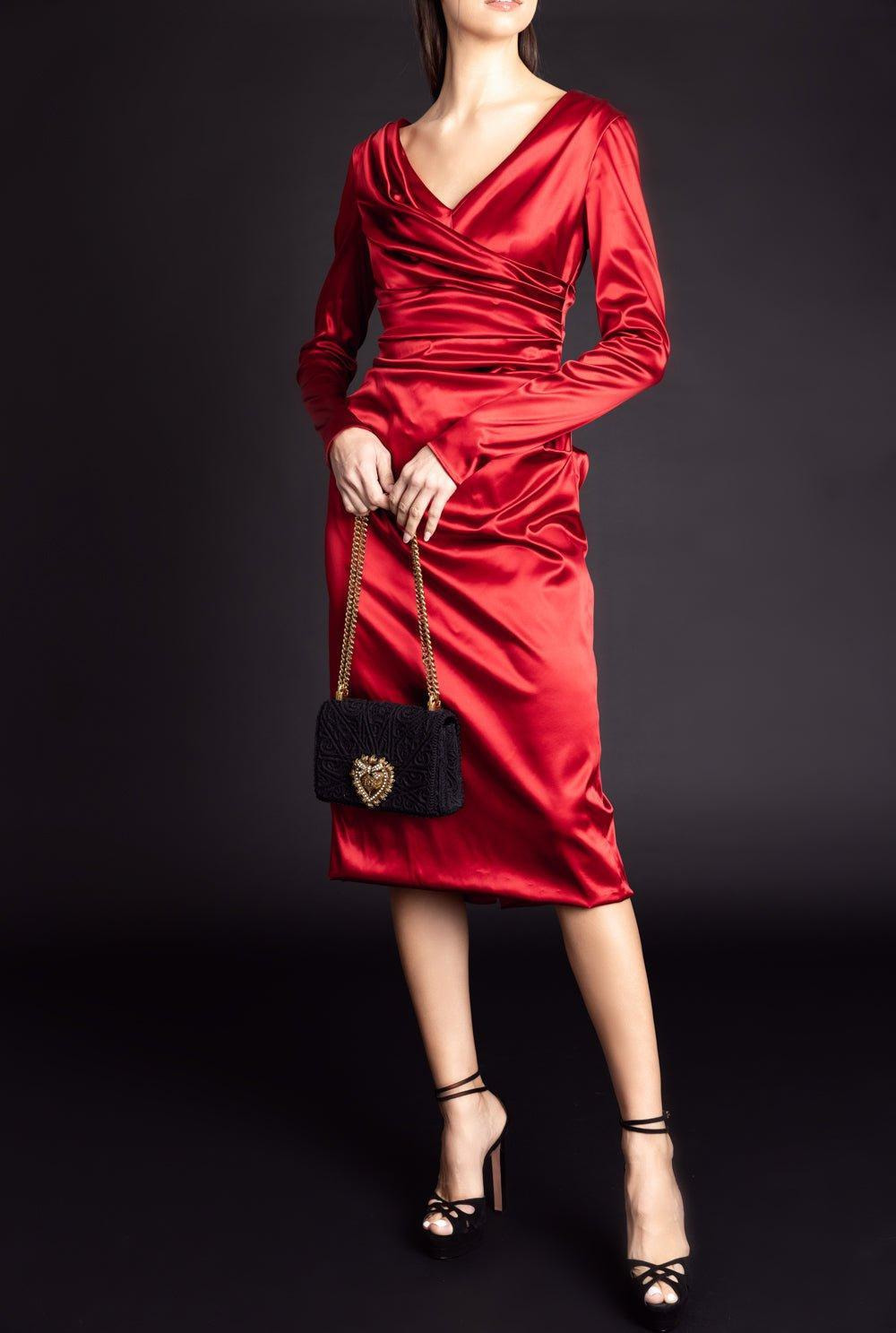 Ruched Midi Dress - 2