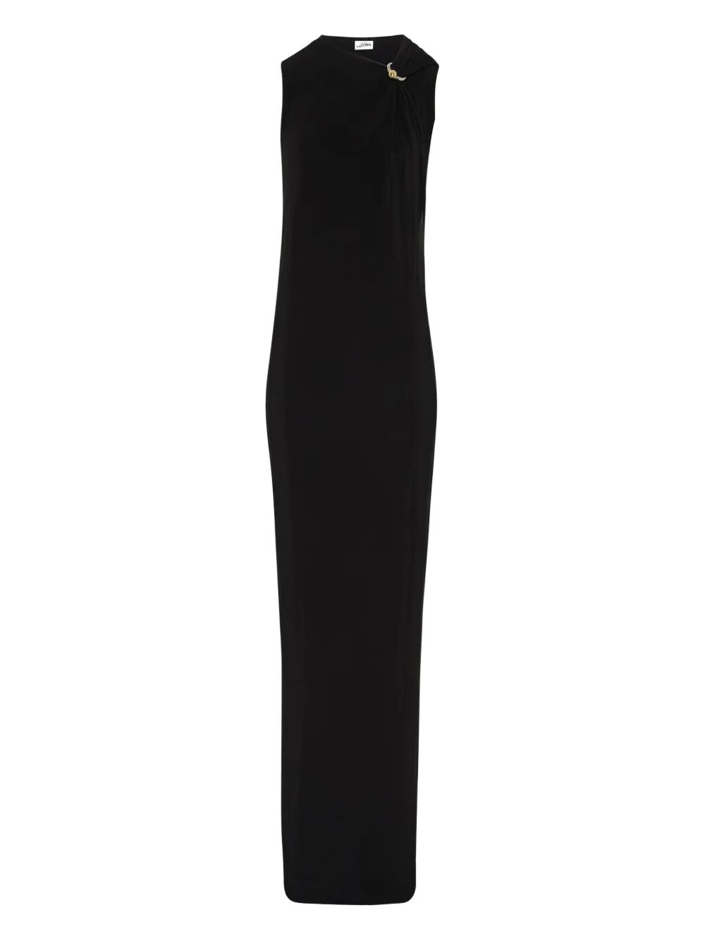 Jean Paul Gaultier Women Stretch Viscose Double Layer Long Dress With "Gaultier" Piercing - 4