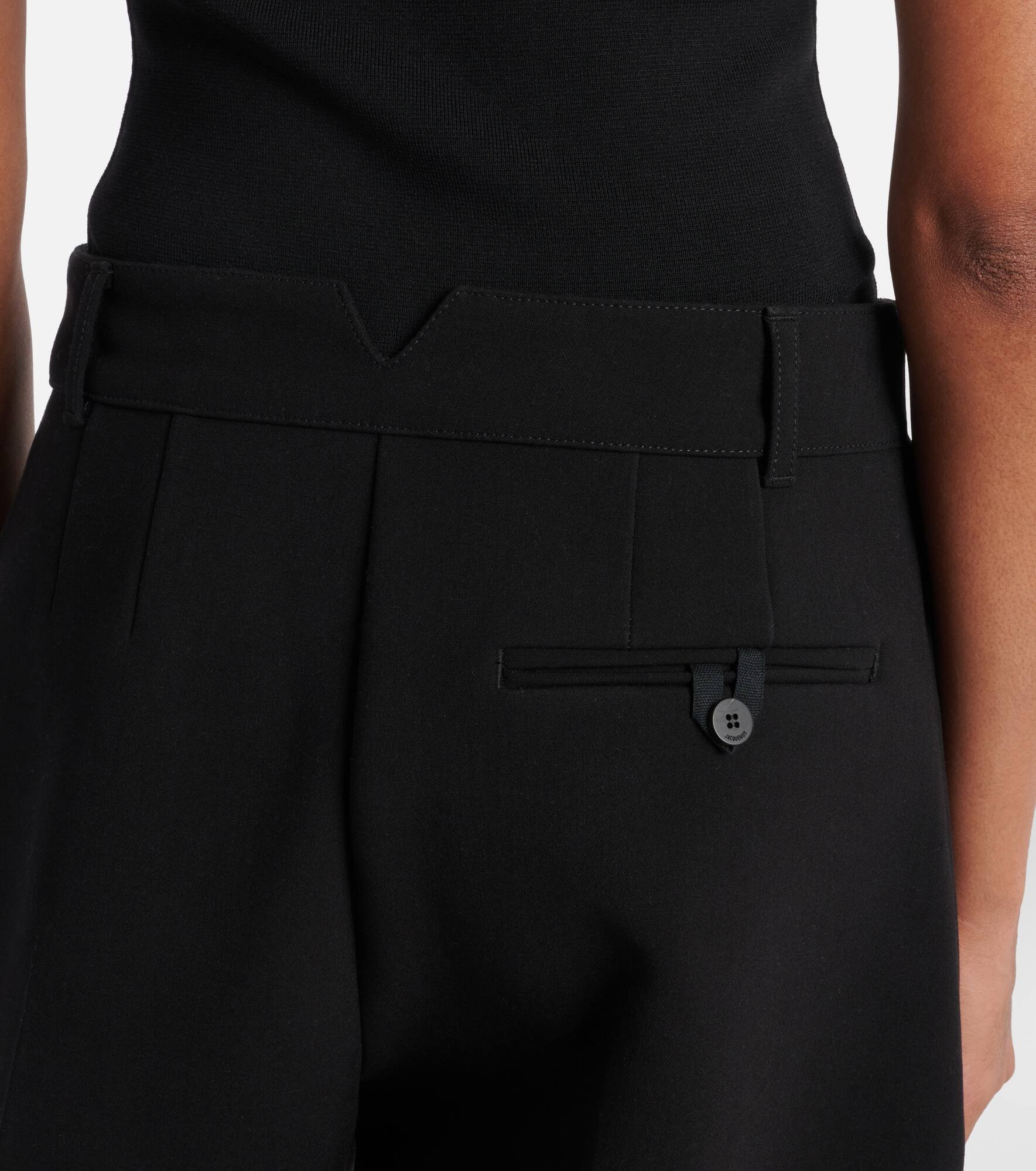Oval wide-leg pants - 5