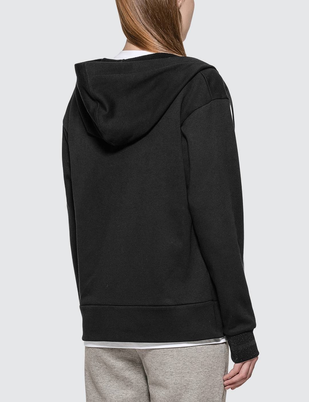 Zipped Hoody With Lurex Cuff - 3