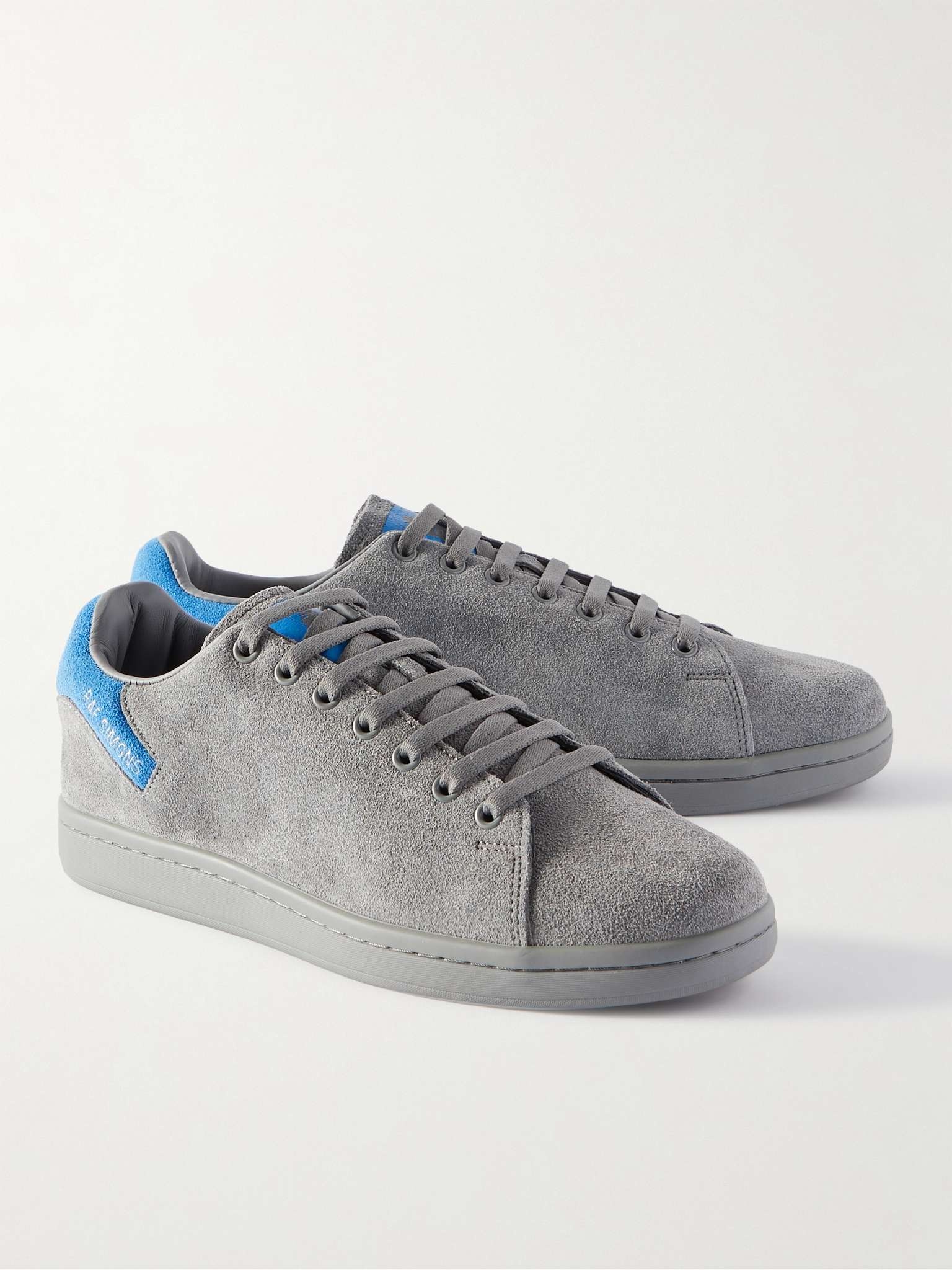 Orion Suede-Trimmed Leather Senakers - 4