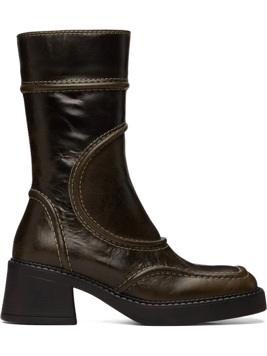 Khaki Malene Boots - 1