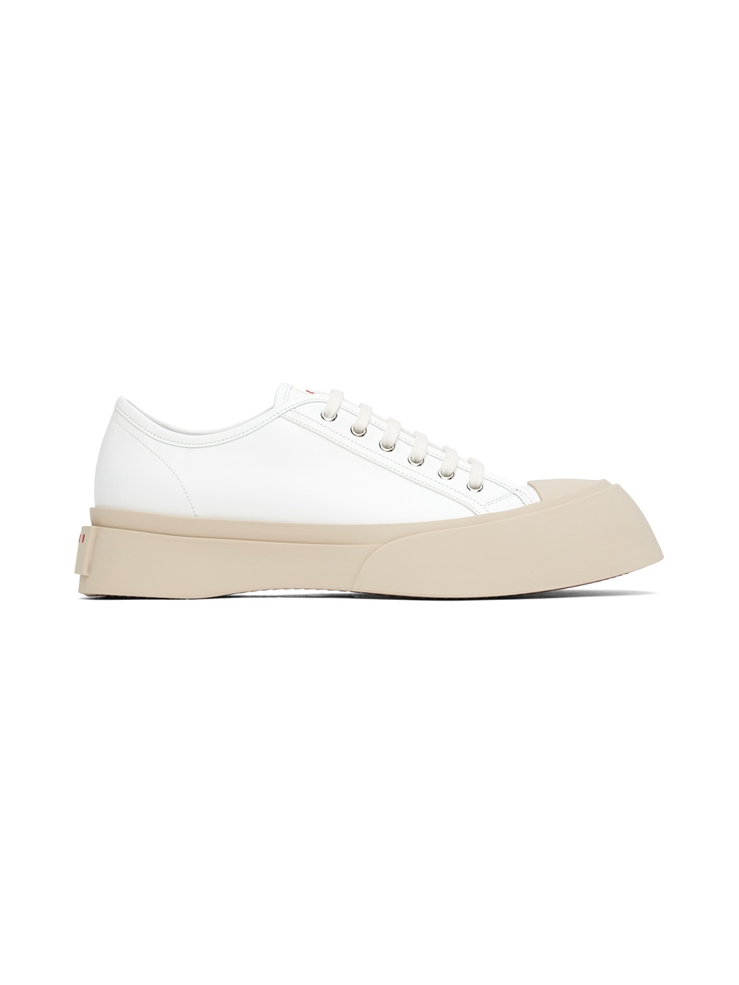 White Nappa Leather Pablo Sneakers - 1