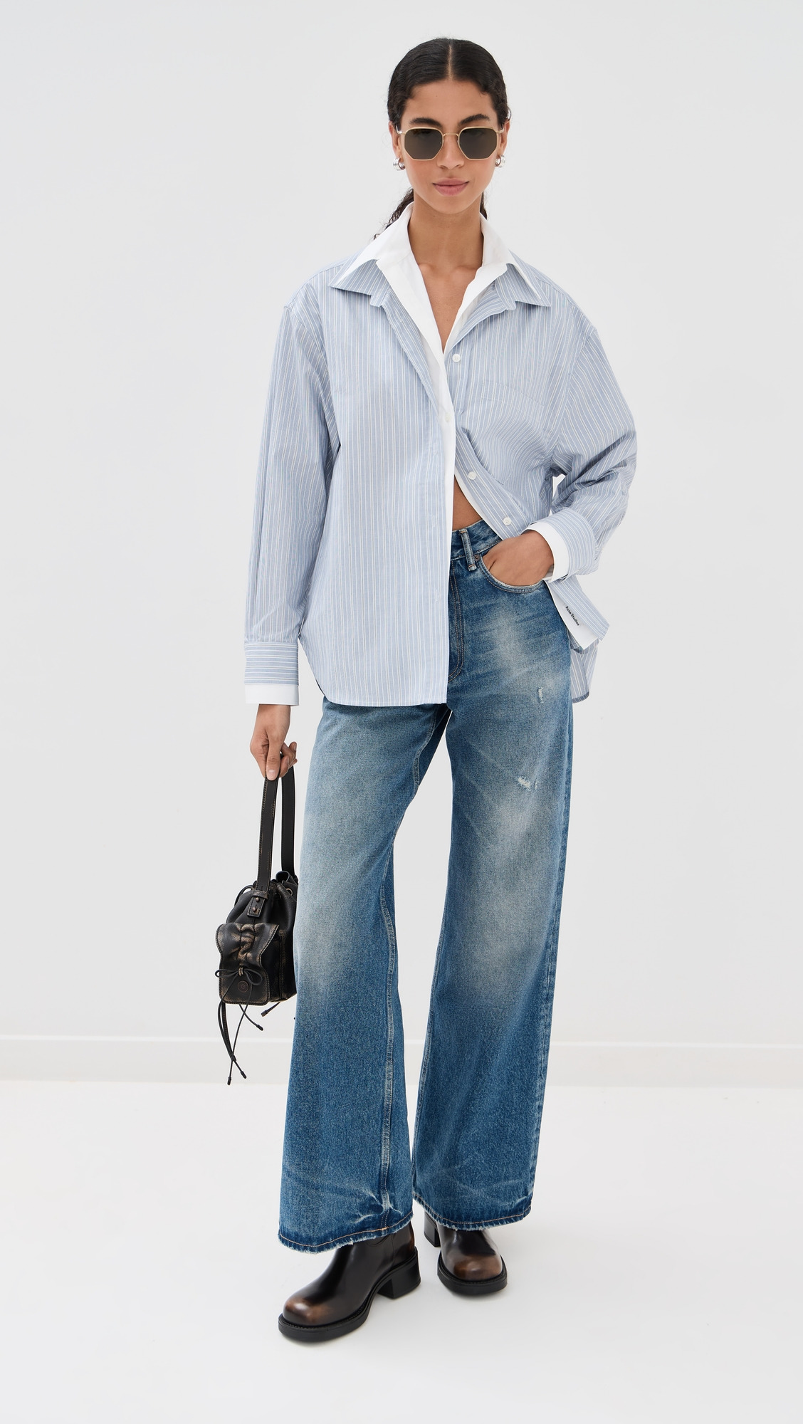 Striped Shirting Blouse - 4