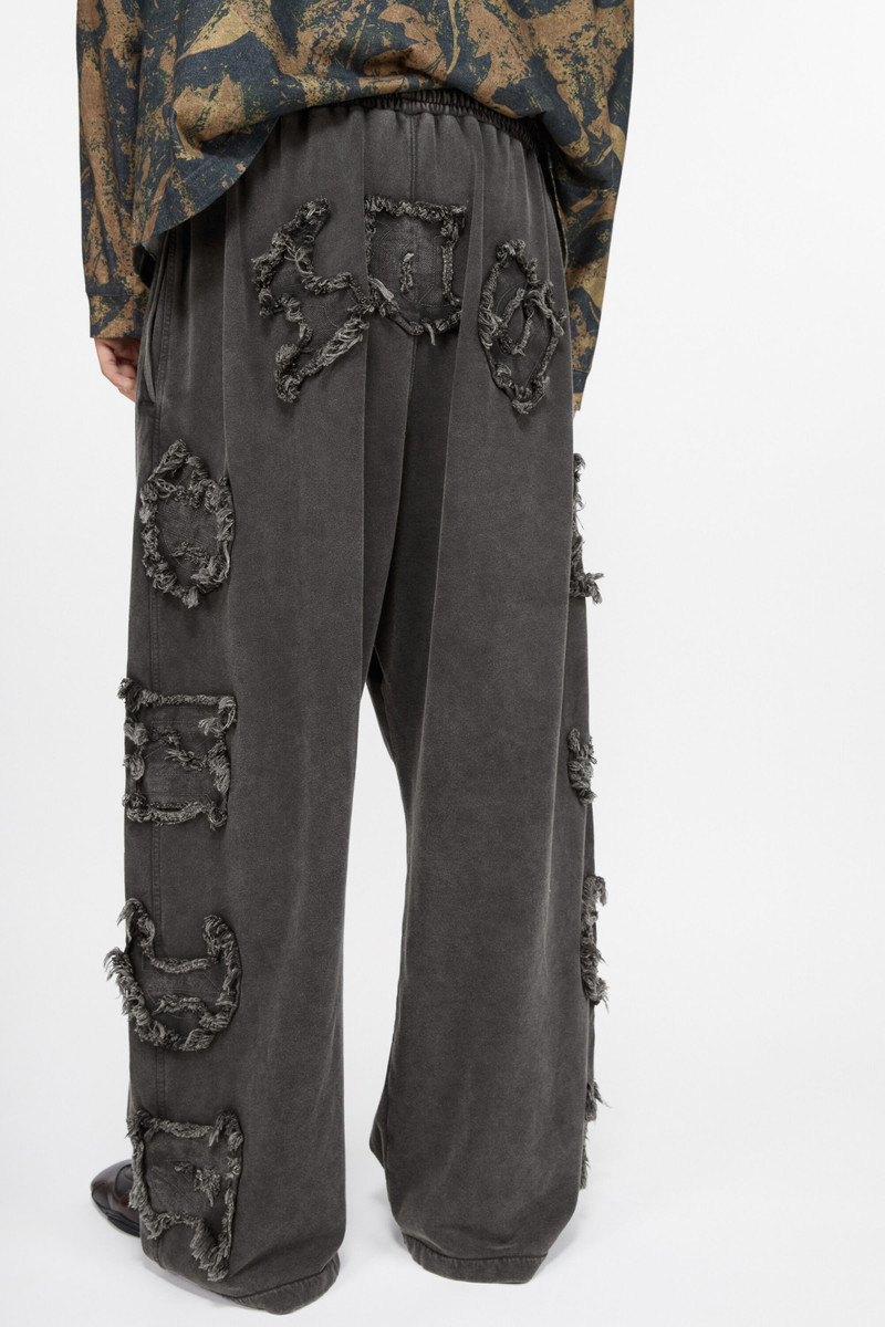 Logo cargo sweatpants - Faded black 4