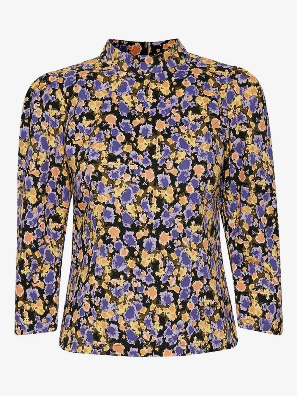 puff-sleeve blouse - 1