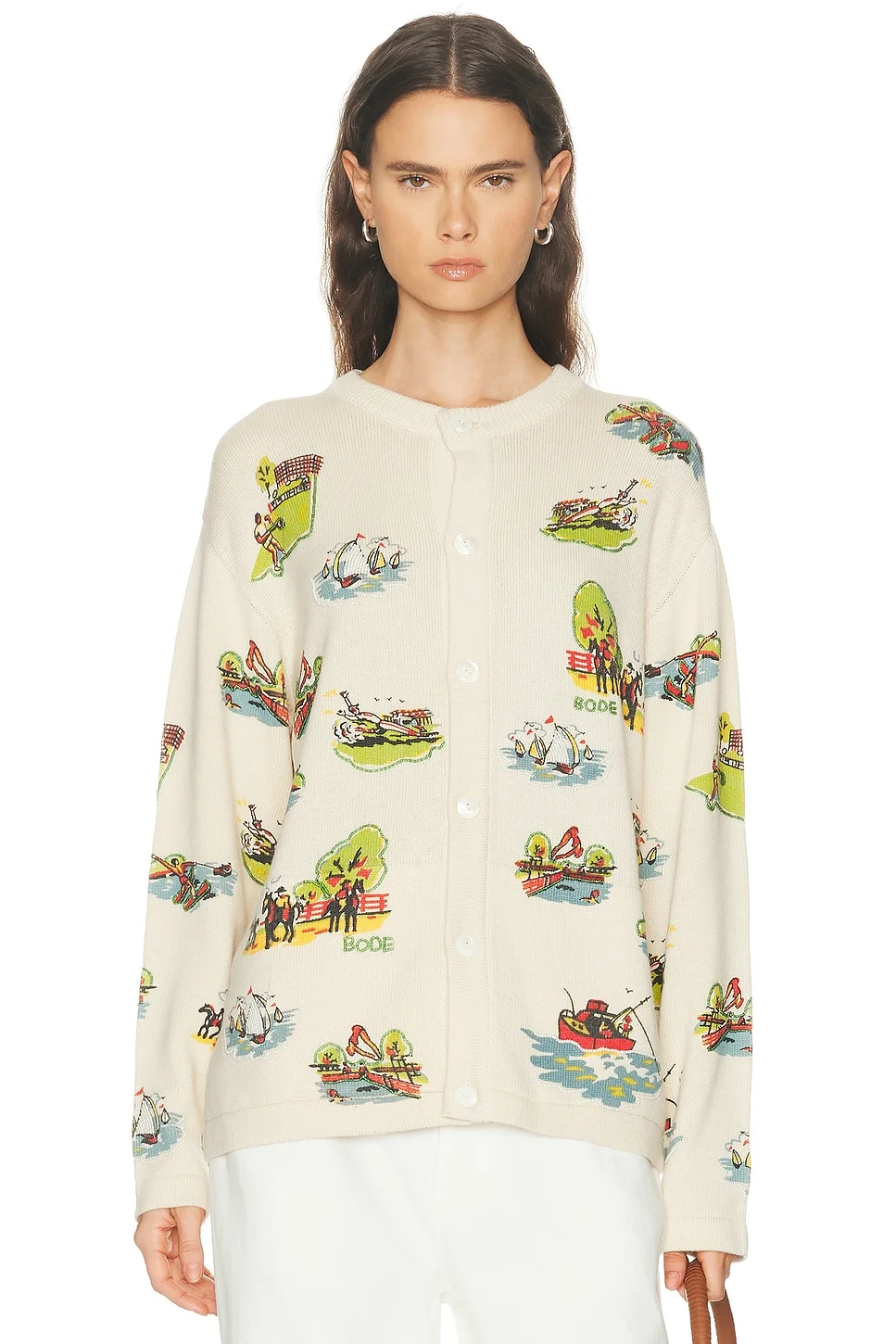 Beaded Camp Cardigan - 1