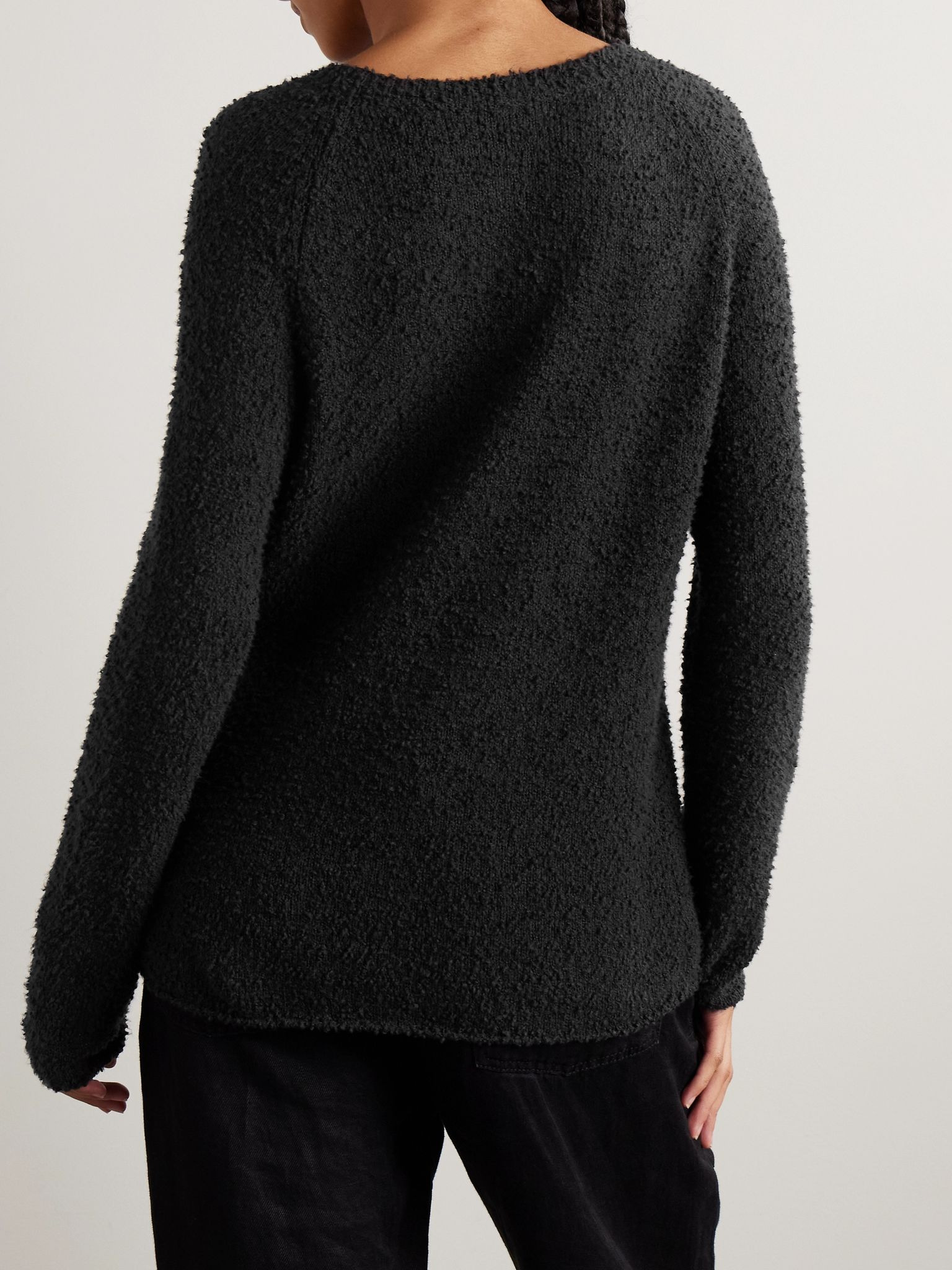 Kathy cotton-bouclé sweater Black - 4