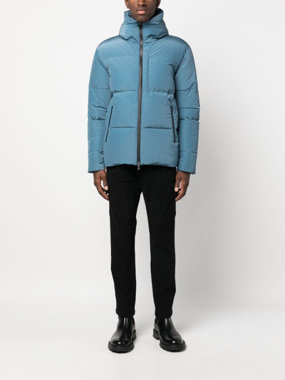 Herno padded zip-up hooded jacket outlook